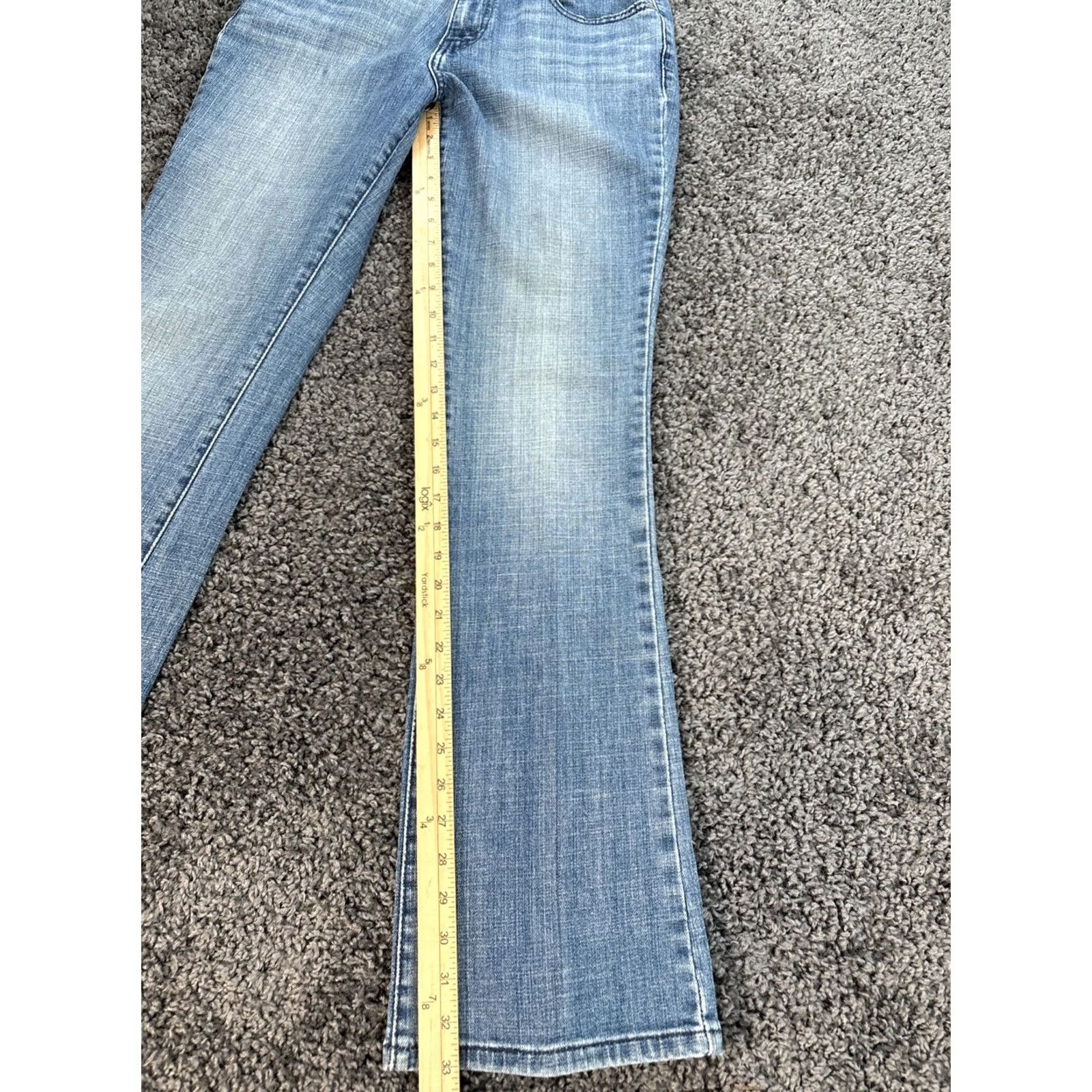 Levi's VINTAGE Levi's 515 Bootcut Jeans Womens 32x33 Light Faded Wash Mid Rise Blue Denim Jeans Ladies Womens Size 24" / US 00 / IT 34 - 2 Thumbnail