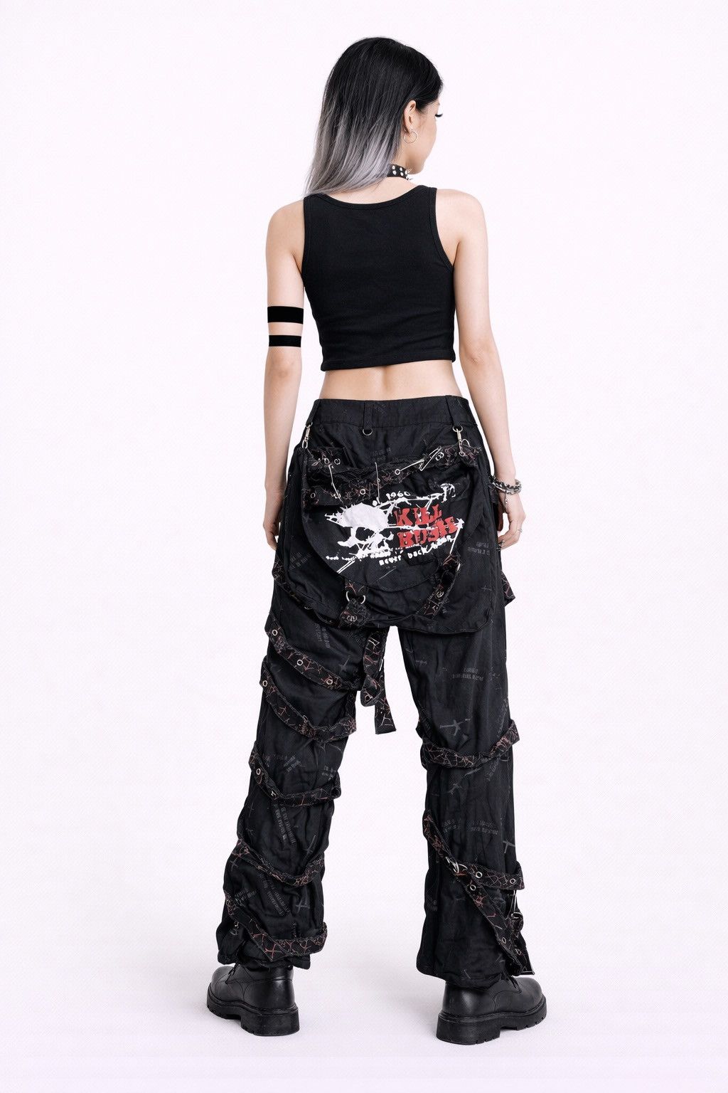 Japanese Brand GLP Gothic Lauta Punk Bondage Pant Black Multi-Strap Archive Size US 30 / EU 46 - 6 Thumbnail