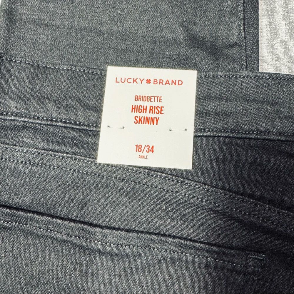 Lucky Brand NWT New $99 Lucky Brand High Rise Bridgette Skinny Jeans In Size 34" / US 12 / IT 48 - 9 Thumbnail