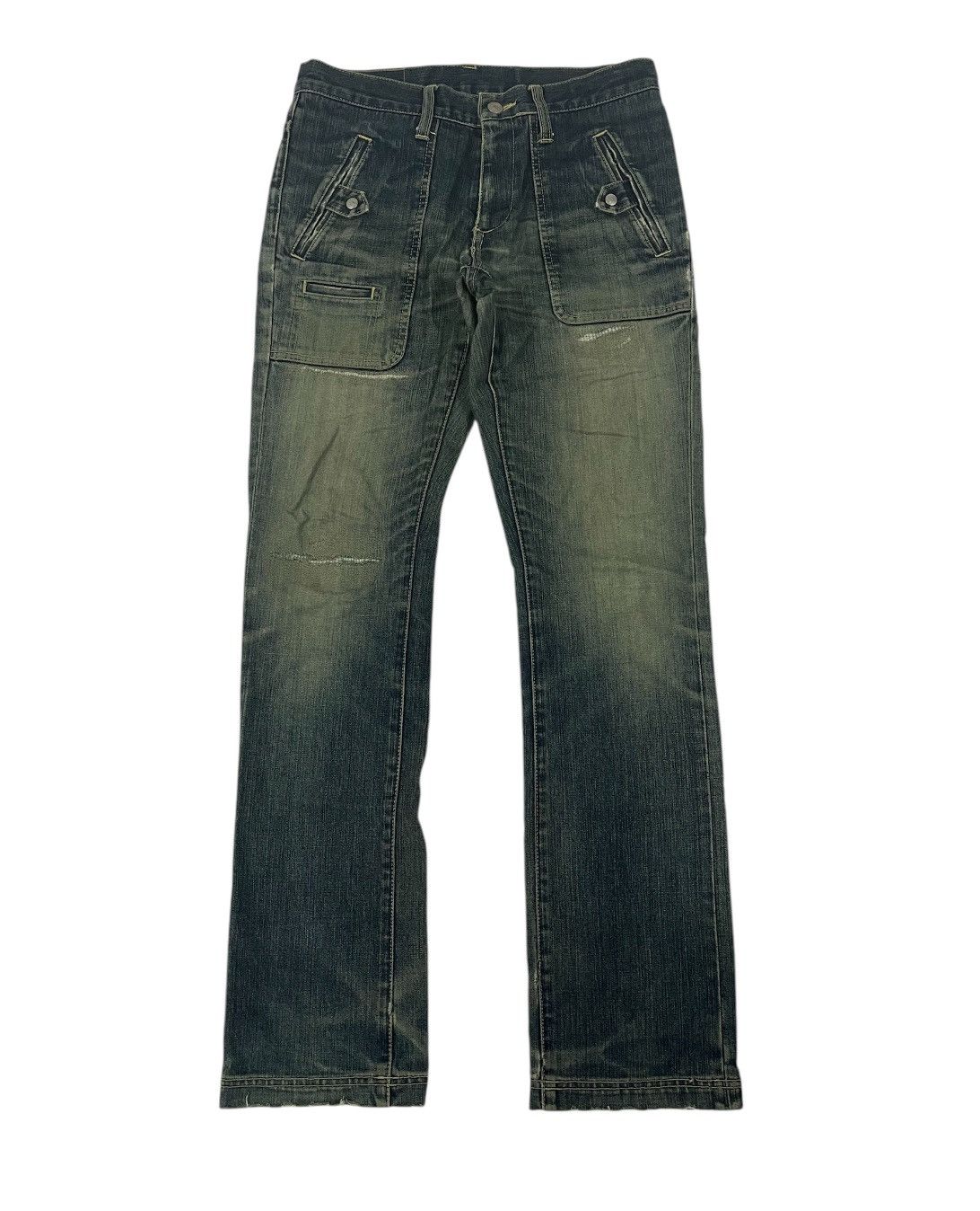 Burberry × Japanese Brand × Vintage Burberry Blue Label Distress Bush/klaus Jeans Size S Size US 31 - 2 Thumbnail