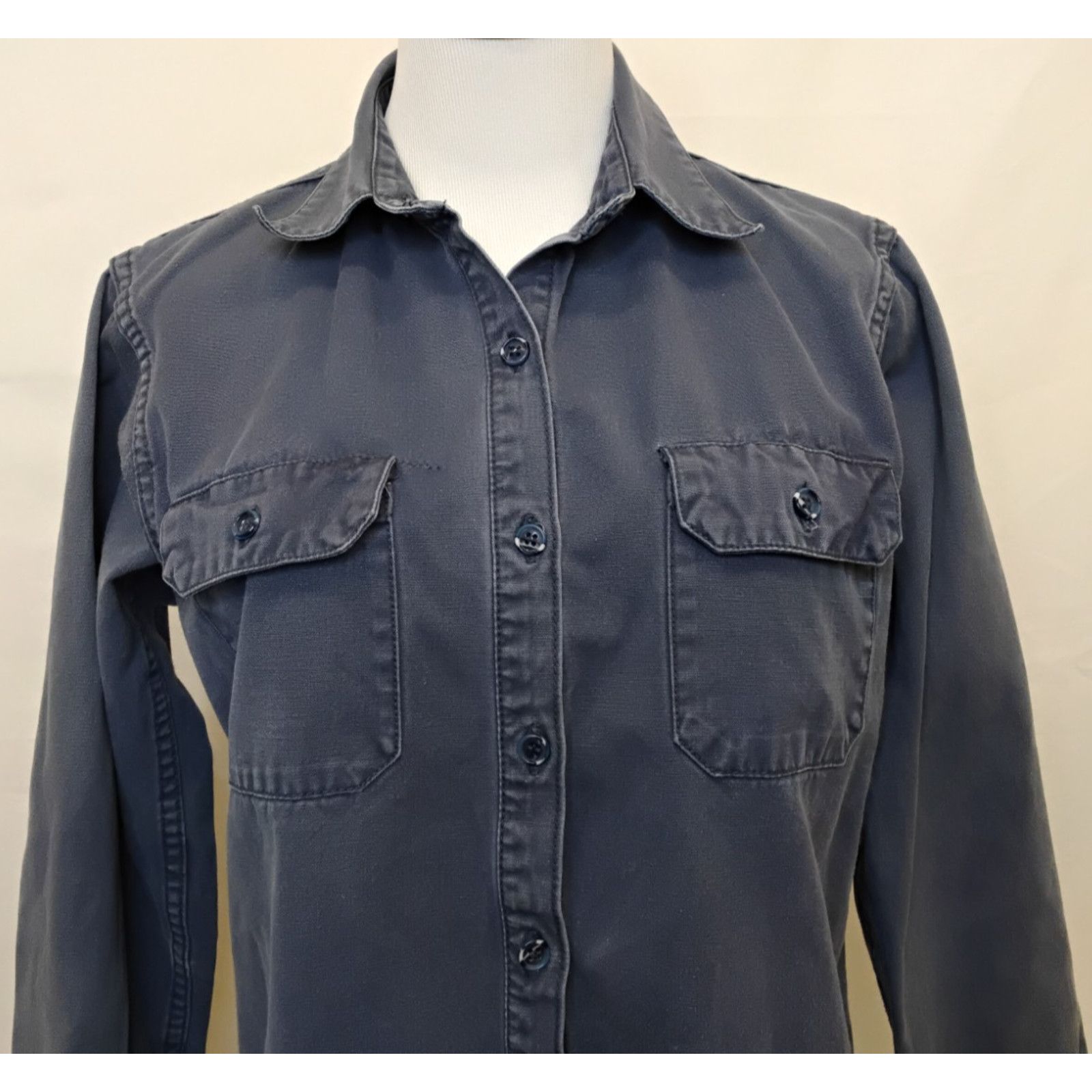 Patagonia Patagonia 1970's Big Label Canvas Shirt Women's L Navy Blue Size L / US 10 / IT 46 - 5 Thumbnail
