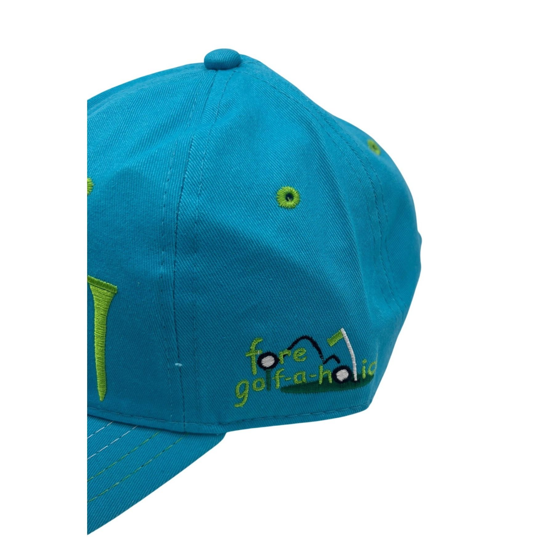 Other Pukka Argyl-Embroidered Golf Cap, Cotton Twill, Turquoise, Size ONE SIZE - 6 Thumbnail