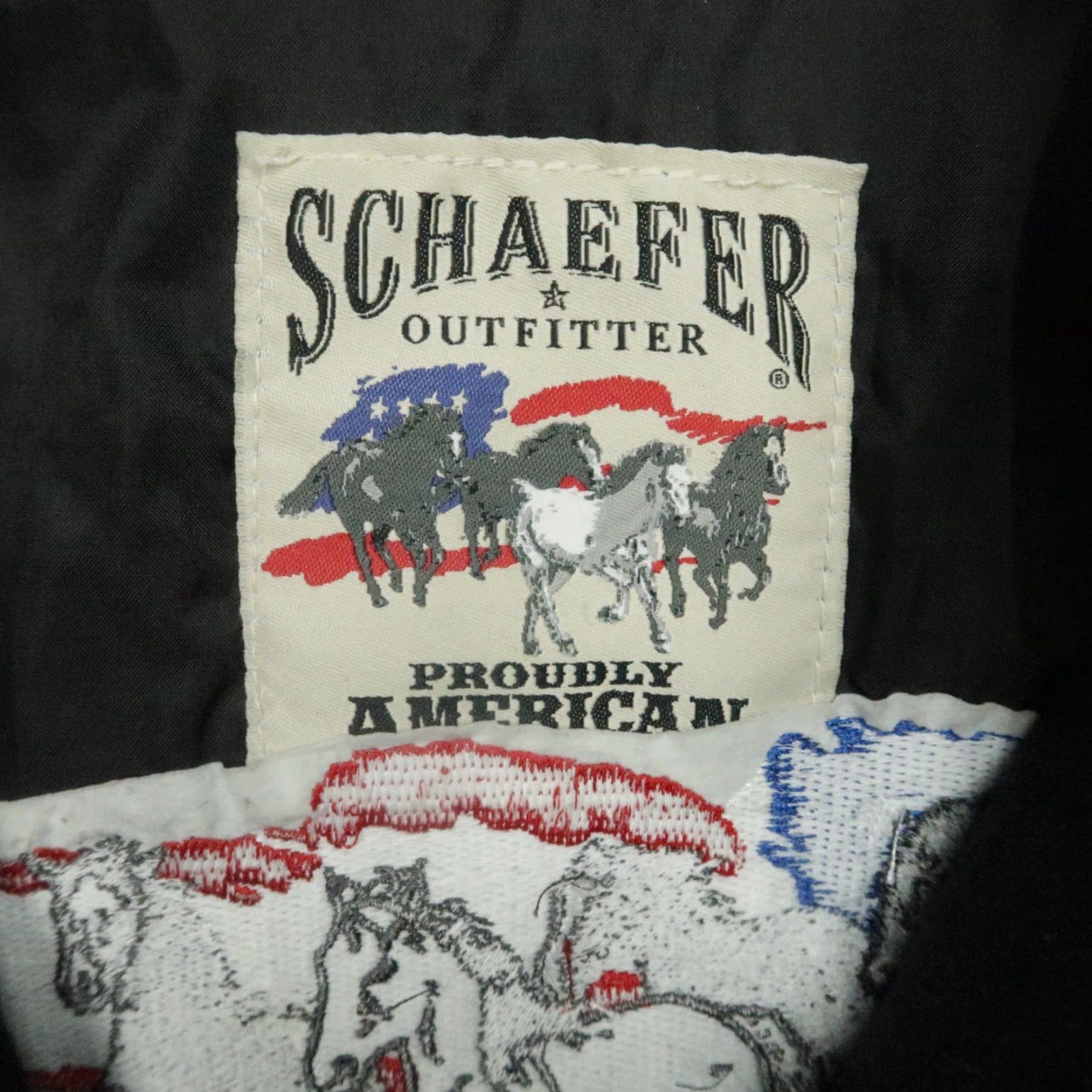 Vintage Schaefer Outfitter Jacket Mens XL Black Full Zip Pockets Wool Flannel Mid-Length Casual Workwear Size US XL / EU 56 / 4 - 3 Thumbnail