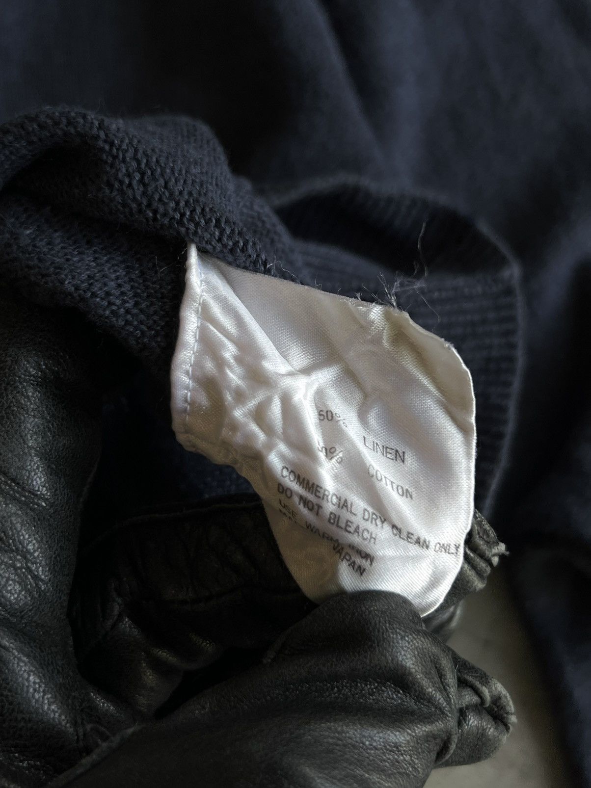 Issey Miyake Vintage 80s TÊTE HOMME Katoh Kazutaka Mock Neck Sweater Size US M / EU 48-50 / 2 - 7 Thumbnail