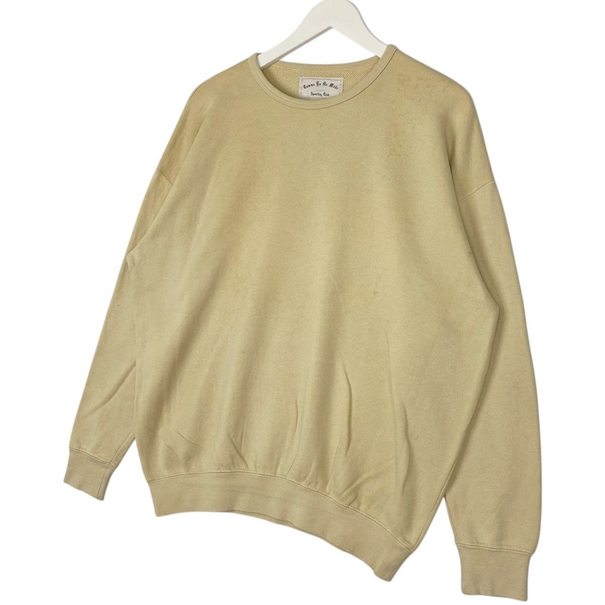 Vintage Vintage 90s Comme Ca Du Mode Crewneck Sweatshirt Beige Size US M / EU 48-50 / 2 - 2 Thumbnail
