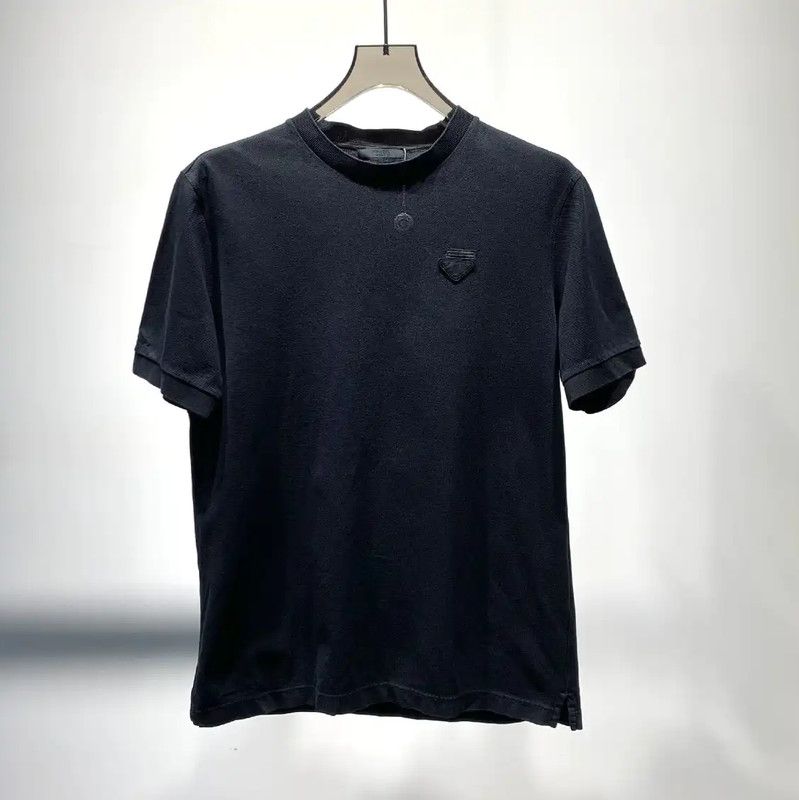 Prada Black Cotton Men's T-Shirt