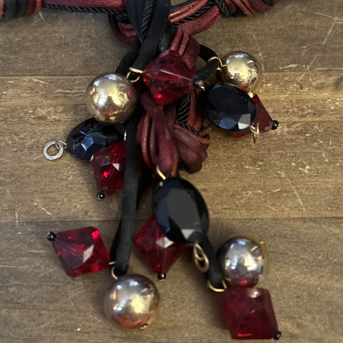 Vintage Vintage multi cord strand braided bead tassel necklace Size ONE SIZE - 3 Thumbnail