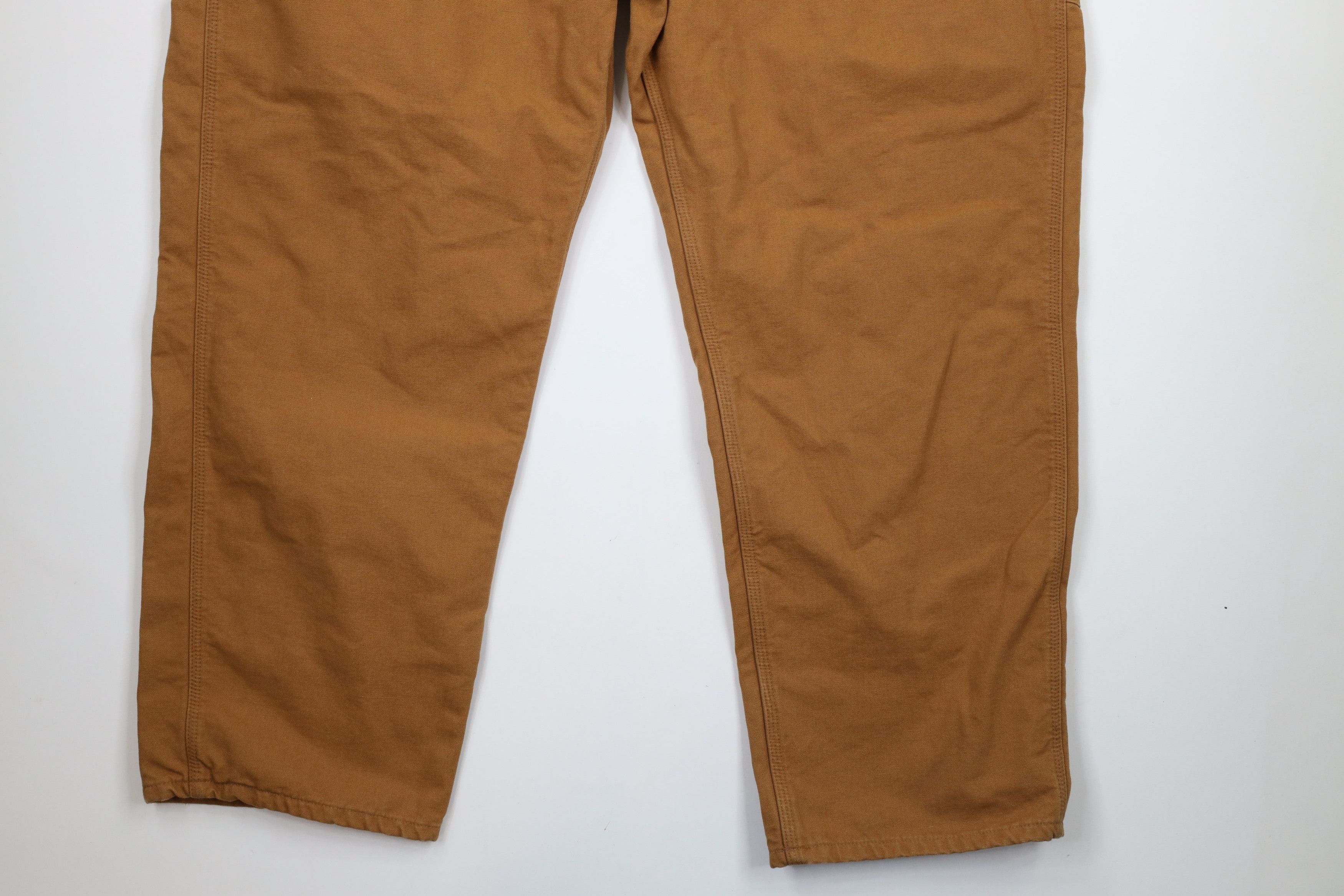 Carhartt × Vintage Deadstock Vintage Carhartt Wide Leg Dungaree Pants Brown Size US 44 / EU 60 - 4 Thumbnail