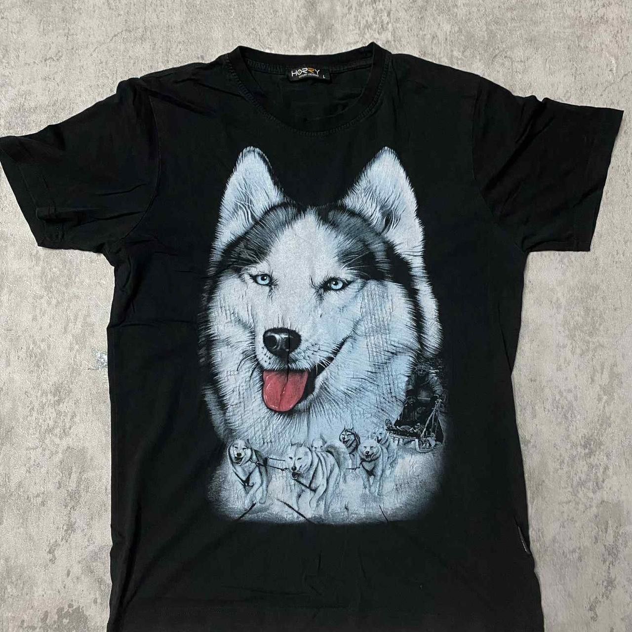 Other Black graphic husky tshirt #wildlife Size US L / EU 52-54 / 3 - 1 Thumbnail