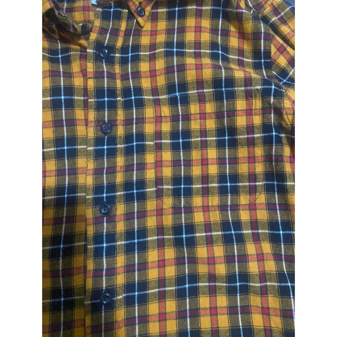 Other Ocean Coast Mens Size S Yellow Red Plaid Long Sleeve Button Size US S / EU 44-46 / 1 - 2 Thumbnail