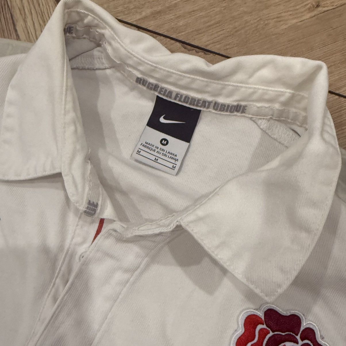 Nike Nike Vintage England Regby White Sweatshirt M Vintage 00s Size US M / EU 48-50 / 2 - 7 Thumbnail