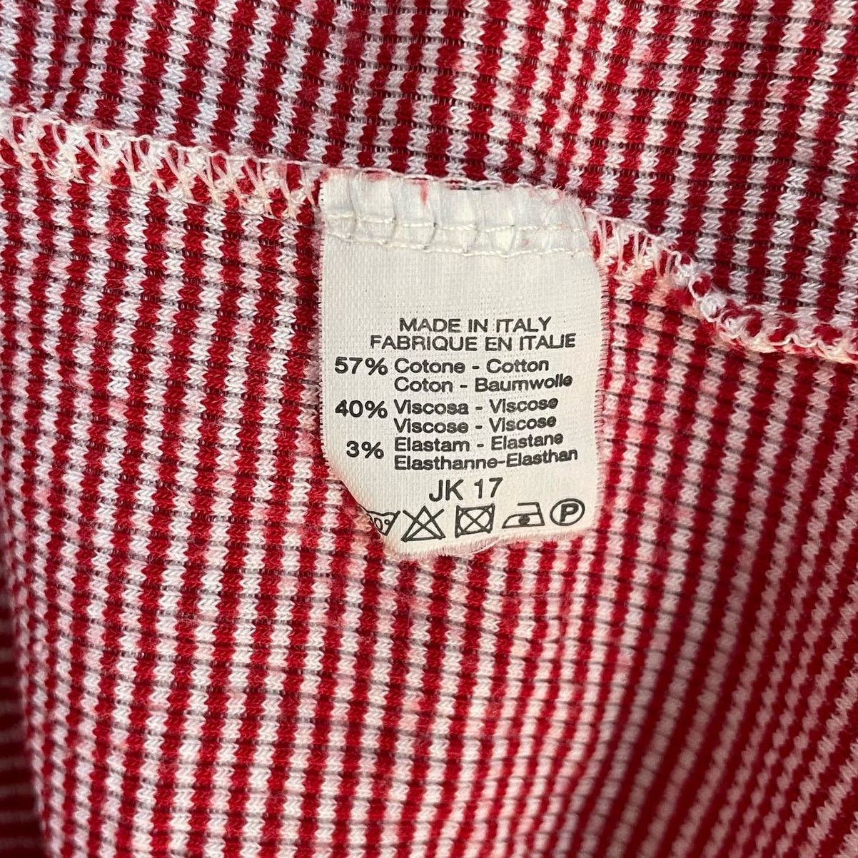 Brandy Melville Brandy Melville Stiped Top OS Womens Red White Short Sleeve Size ONE SIZE - 4 Thumbnail