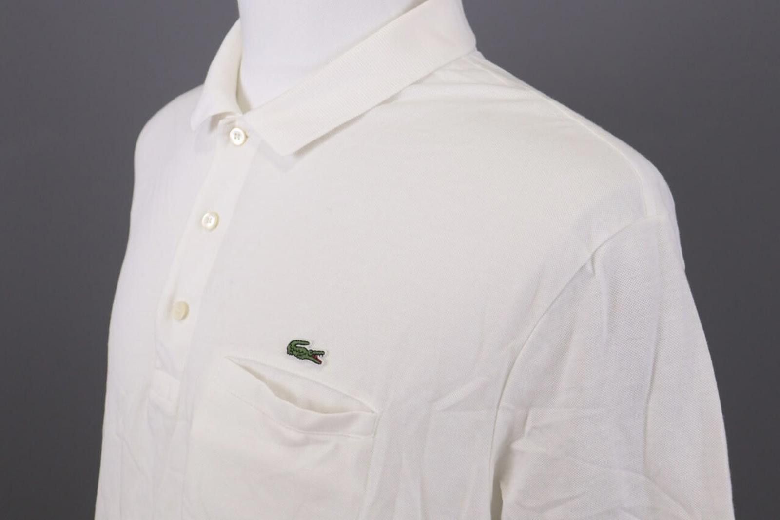 Lacoste Lacoste Regular Fit White Summer Polo Shirt Size 8 / 3XL Size US XXL / EU 58 / 5 - 7 Thumbnail