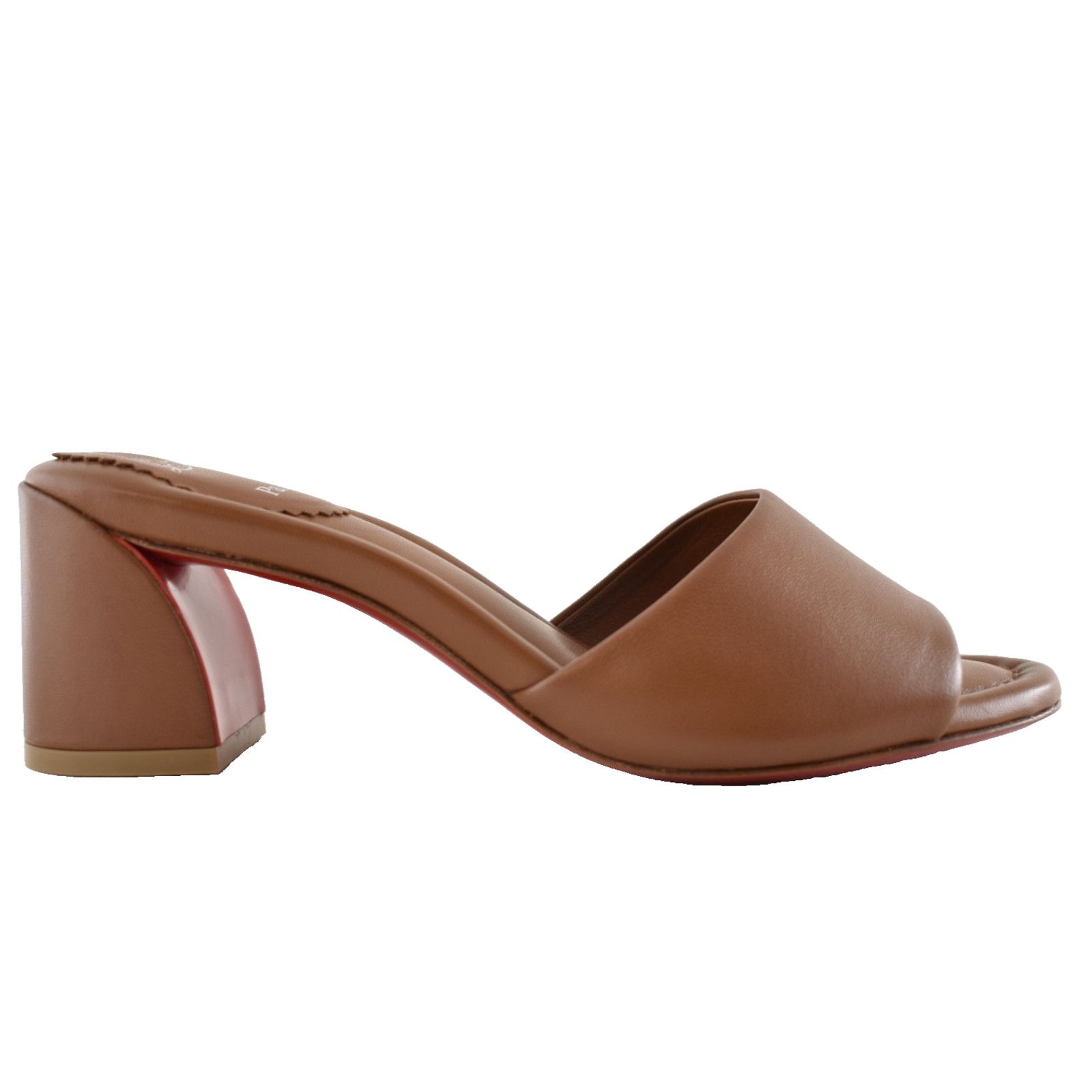 Christian Louboutin Christian Louboutin Jane Mule 55 Cuoio Low Block Heel 39.5 Size US 9.5 / IT 39.5 - 1 Thumbnail