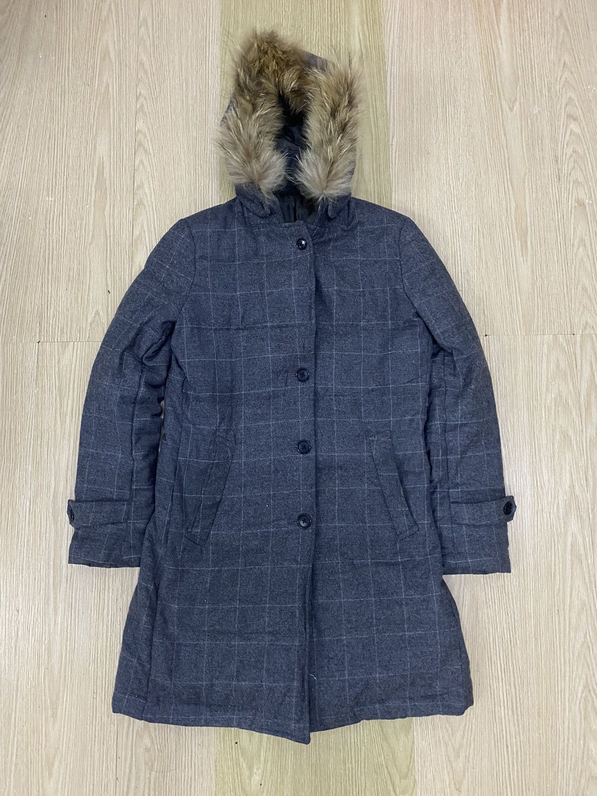 SHIPS Ships days puff down raccoon fur hood parkas Size M / US 6-8 / IT 42-44 - 1 Thumbnail