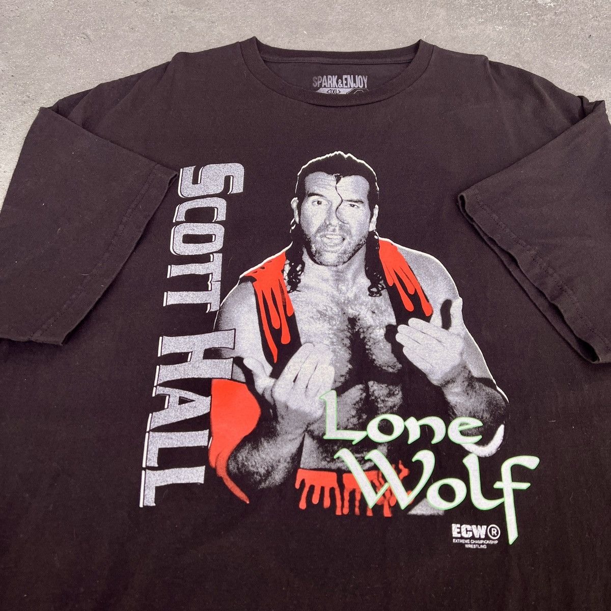 WWE ECW Scott Hall lone wolf Razor Ramon wrestling 3XL Oversized Size US XXL / EU 58 / 5 - 5 Thumbnail