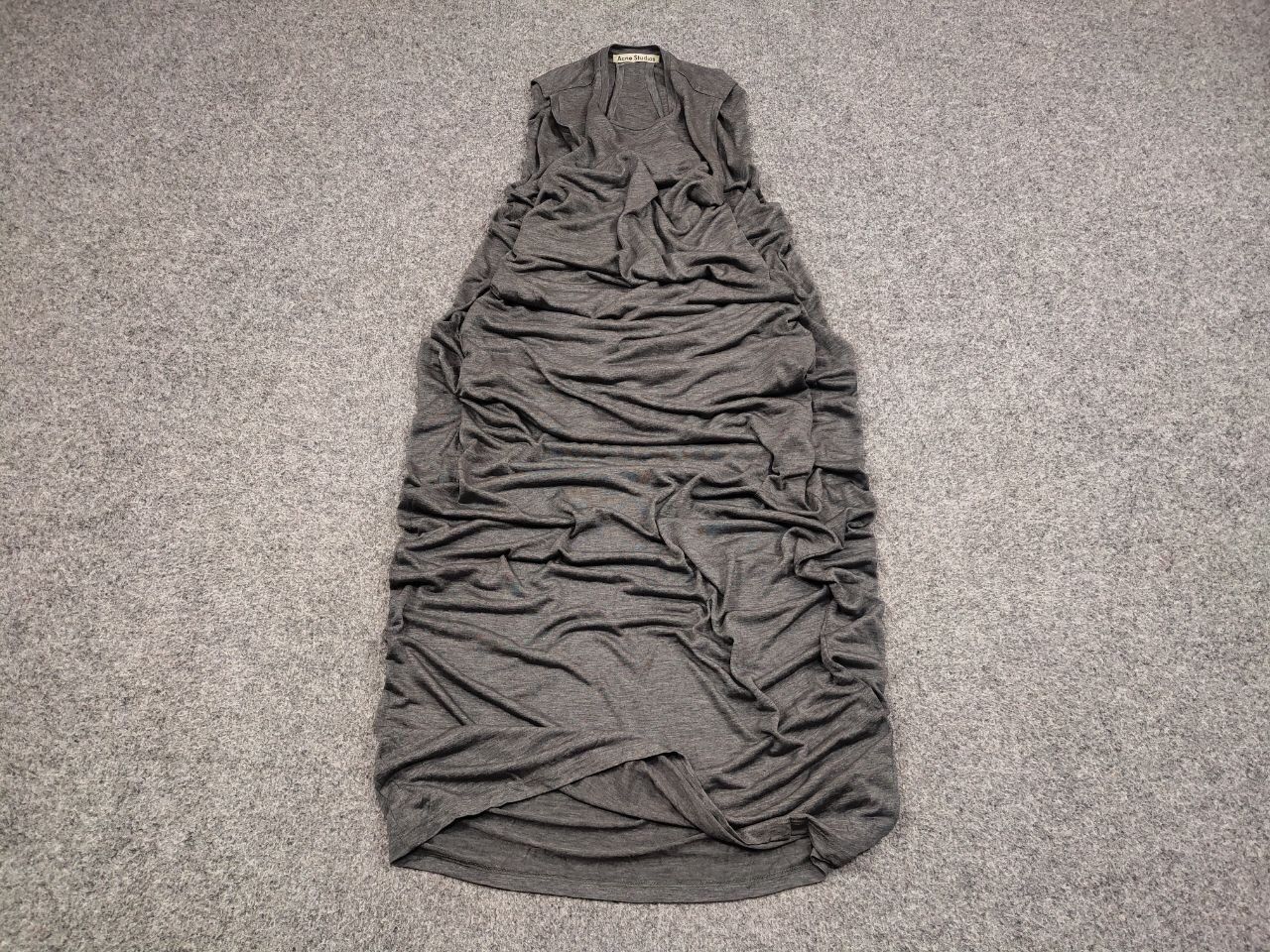 Acne Studios Acne Studios Ormanda Tencel Gray lyocell Maxi Tank Dress Size S / US 4 / IT 40 - 4 Thumbnail