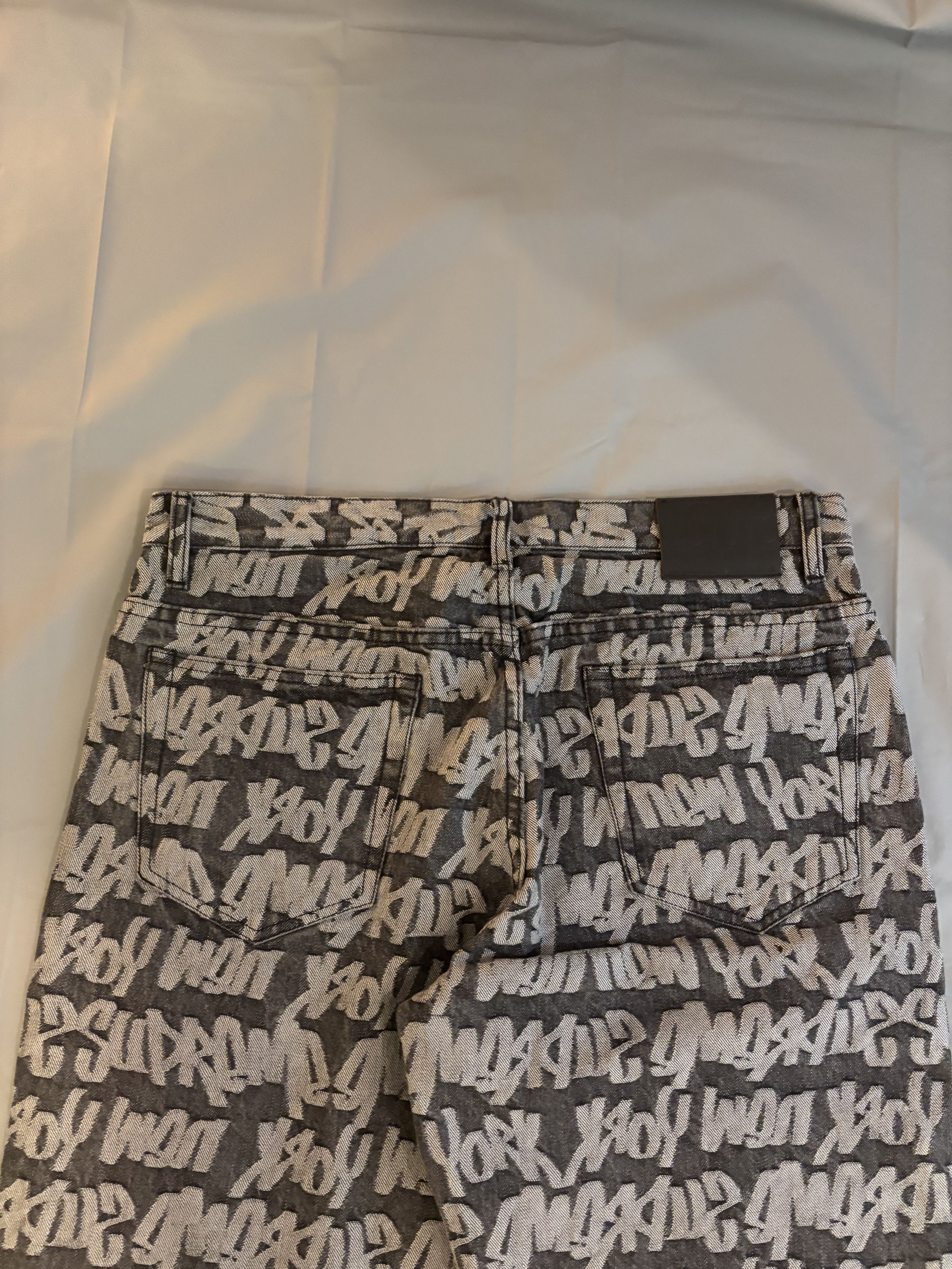 Supreme Jeans Supreme monogramme gris à motifs neuf avec étiquette Size US 34 / EU 50 - 16 Thumbnail