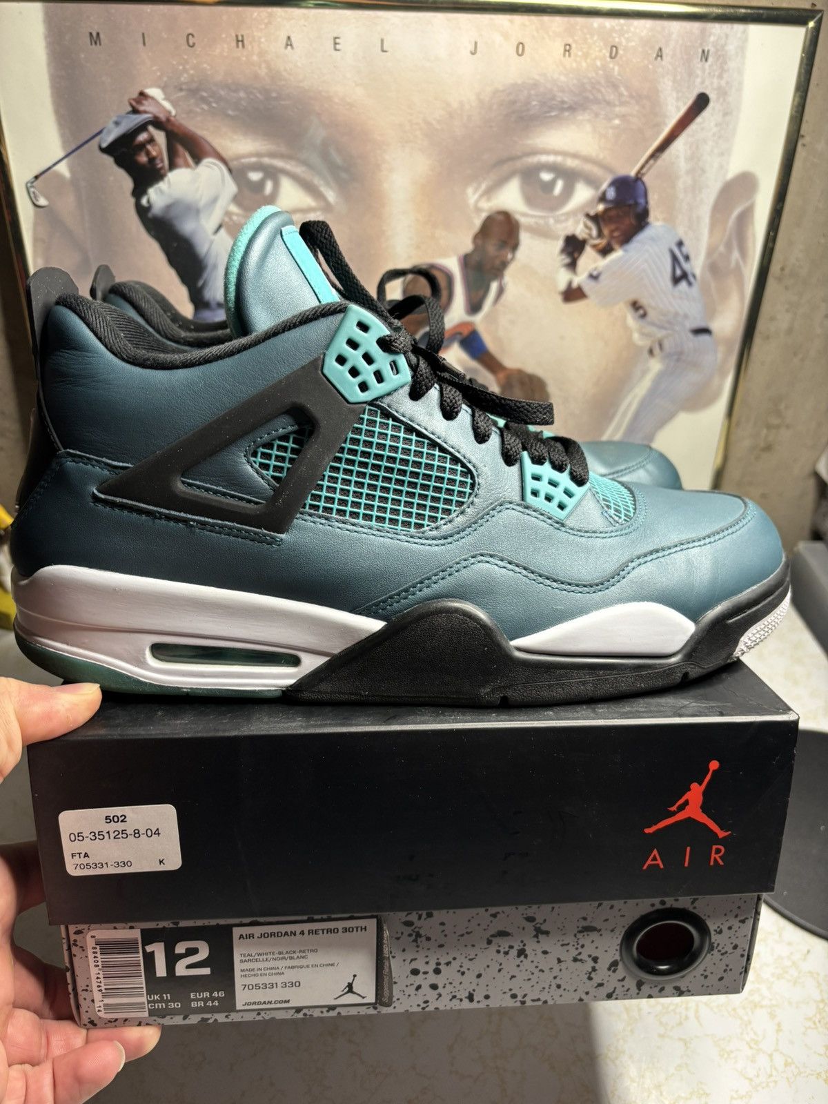Jordan Brand Jordan Retro 4 ‘teal’ Size US 12 / EU 45 - 1 Thumbnail