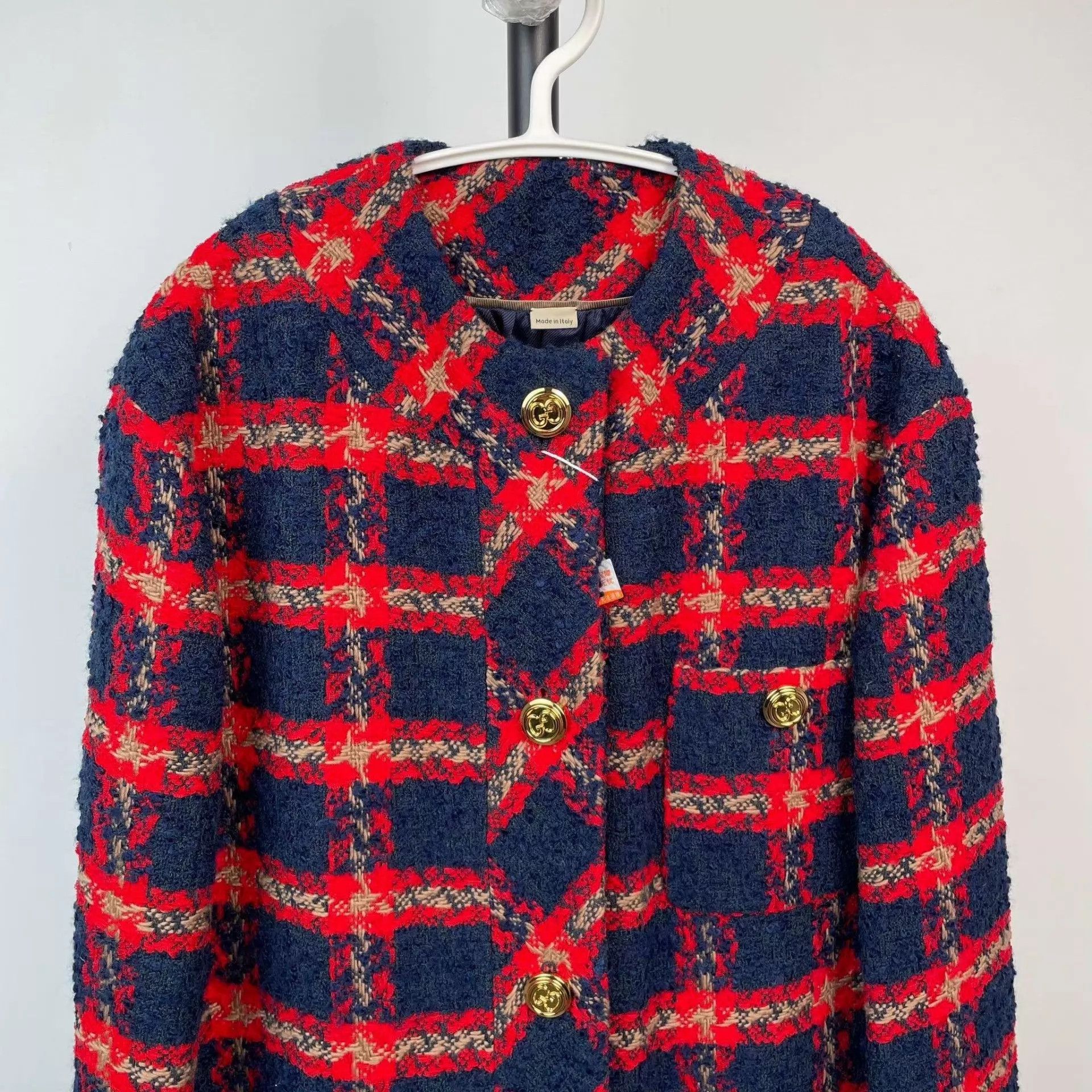 Gucci Gucci Red Check Overcoat Size XS / US 0-2 / IT 36-38 - 8 Thumbnail