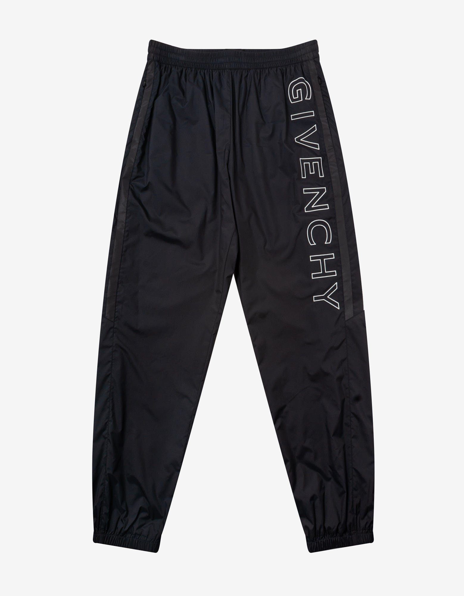 image of Givenchy Black Nylon Jogger Pants, Men's (Size 34)