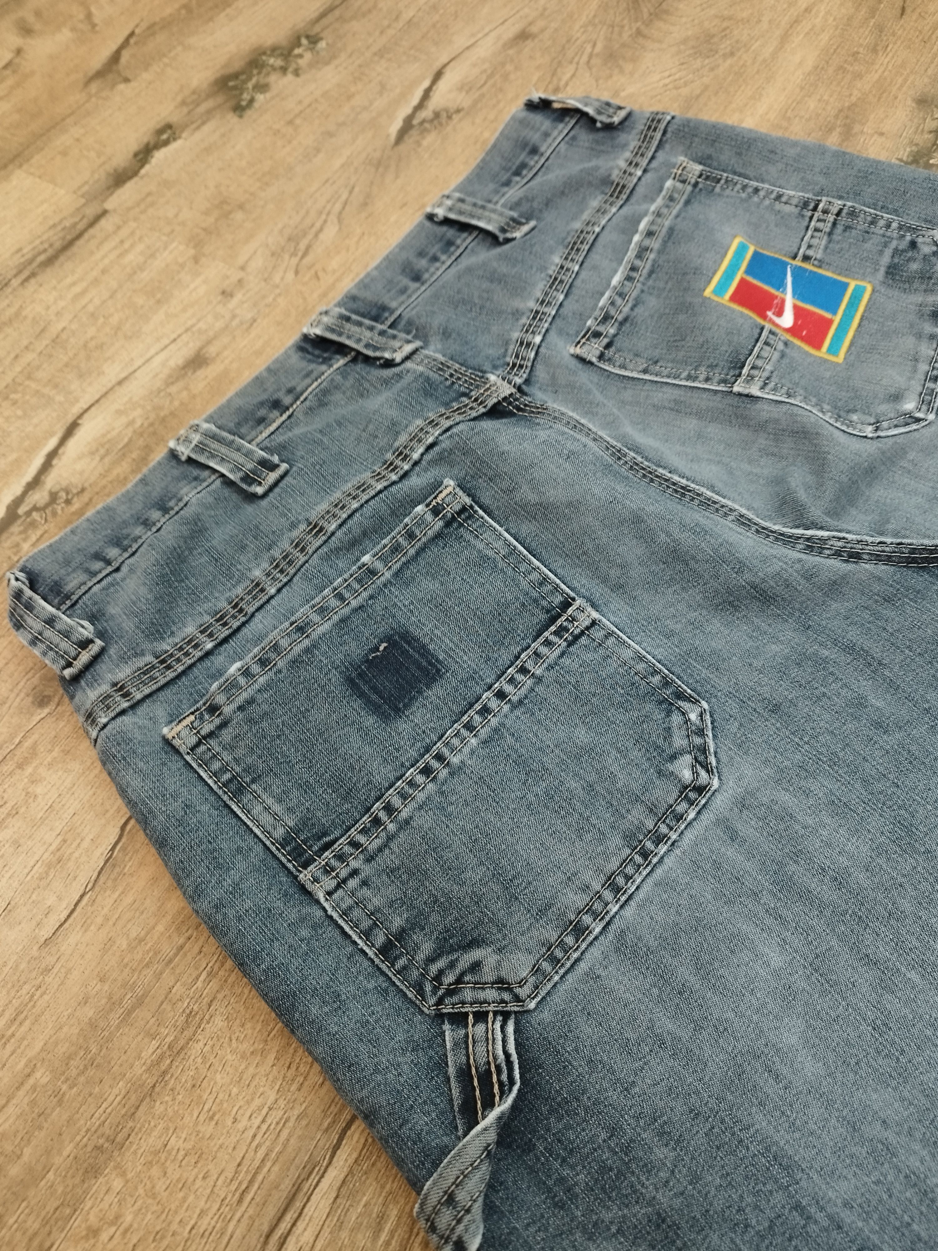 Lee Vintage 90s Nike Court Reworked Lee Carpenter Baggy Jeans Size US 34 / EU 50 - 4 Thumbnail