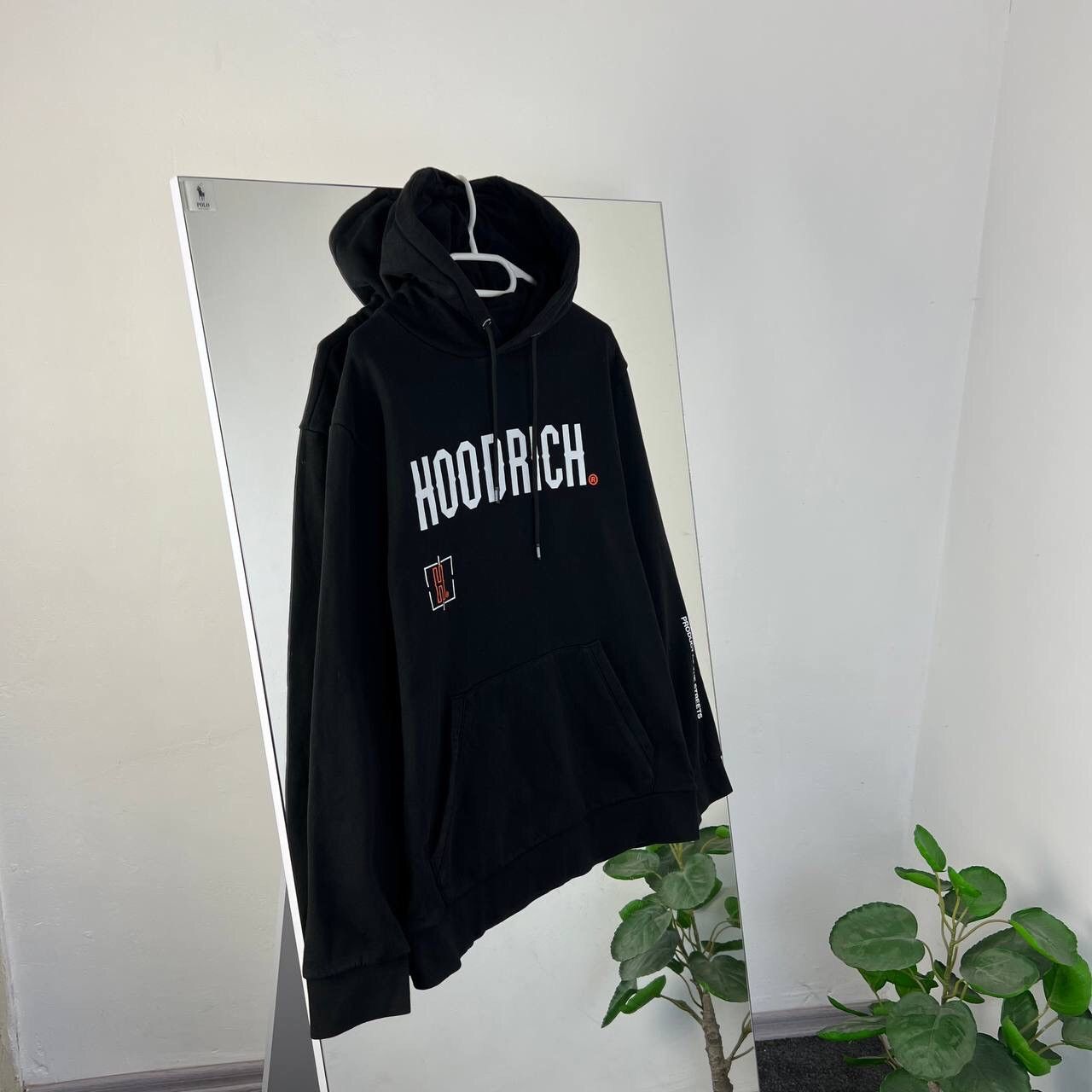 Japanese Brand Hoodie Hoodrich Y2K Style Drill Black Big Print Size US L / EU 52-54 / 3 - 2 Thumbnail