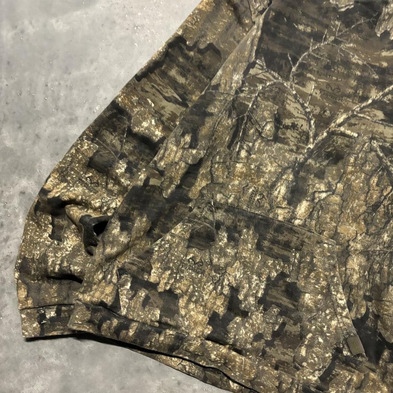 Japanese Brand × Vintage Crazy Vintage Y2K/2000s Tree Camo Wildlife Nature Skater Streetwear Hoodie! Size US S / EU 44-46 / 1 - 3 Thumbnail