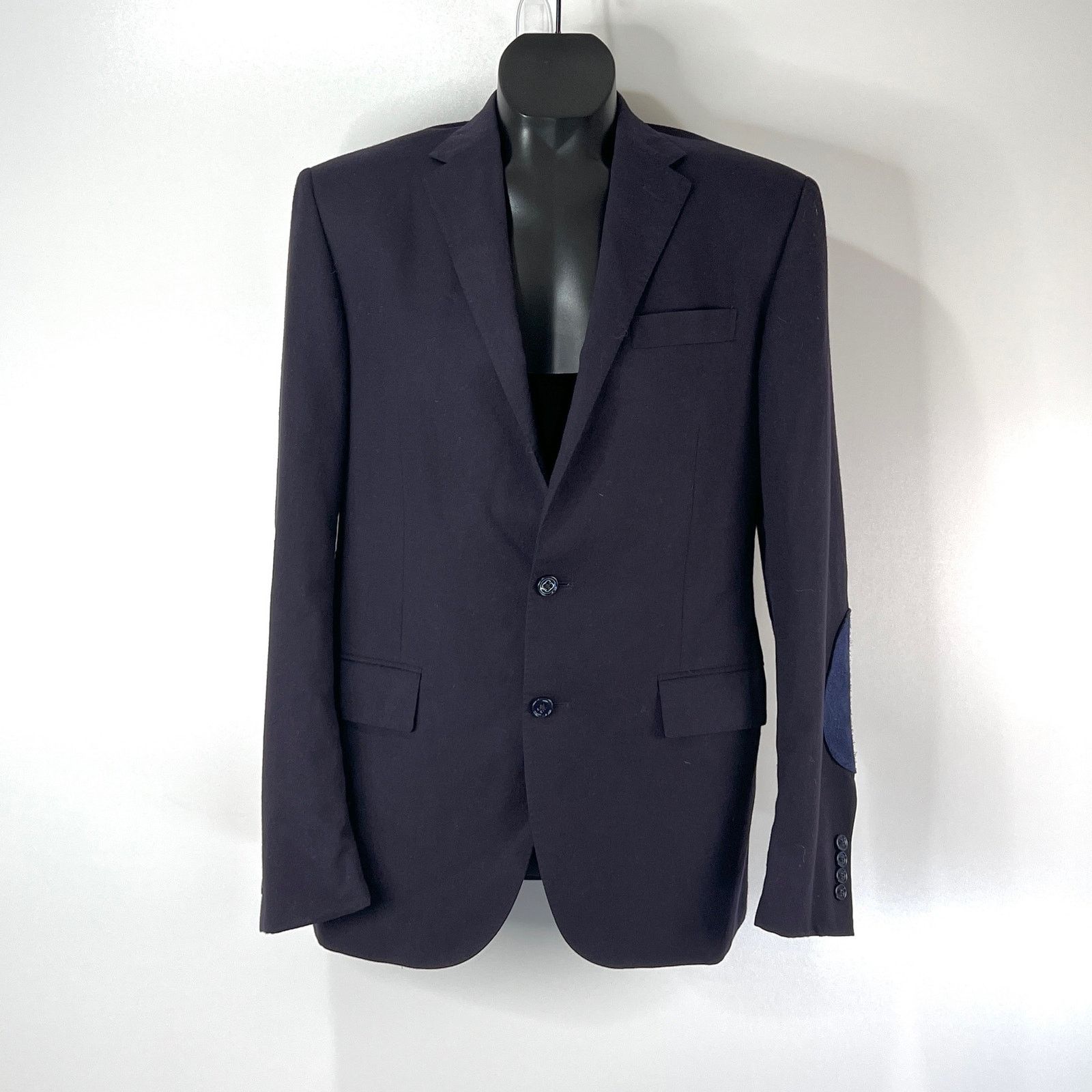 Polo Ralph Lauren Polo Ralph Lauren Wool Navy Blazer With Elbow Patches Size 42R - 1 Thumbnail
