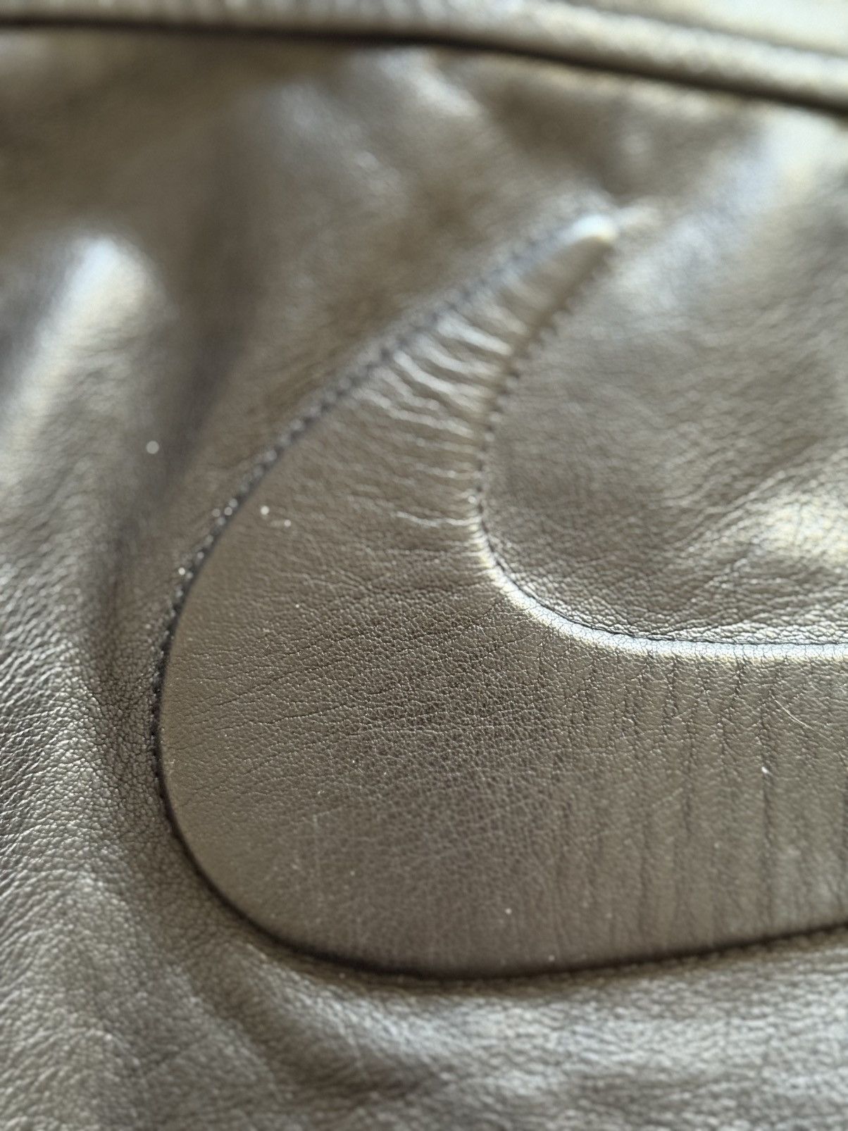 Nike × Stussy Nike x Stussy Embossed Swoosh Italian Leather Jacket [M] Size US M / EU 48-50 / 2 - 11 Thumbnail