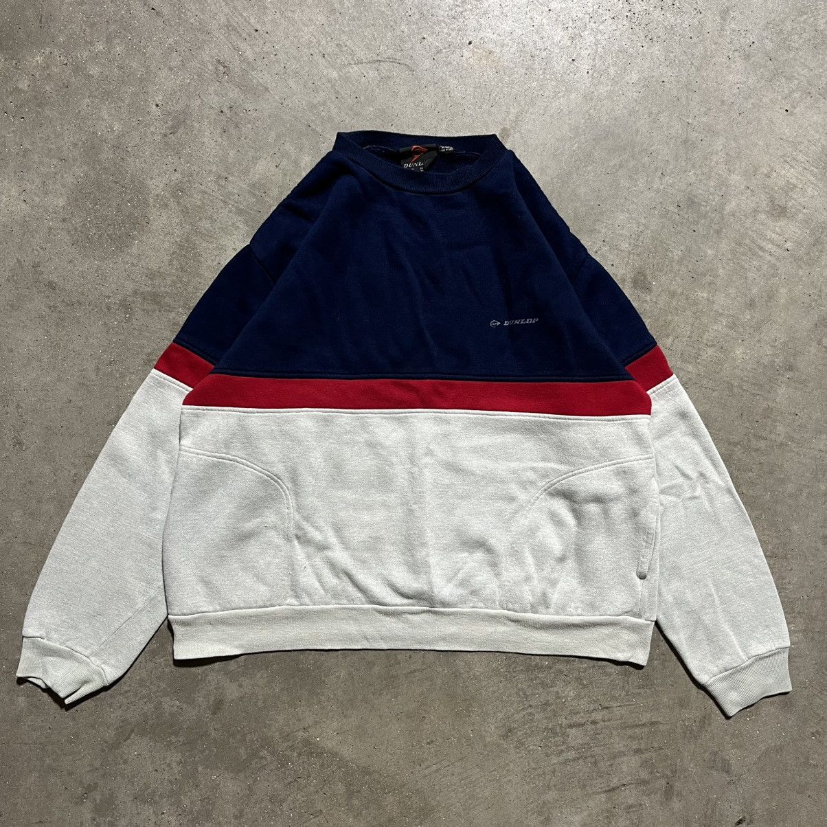 Dunlop RARE Vintage 1980s Dunlop Crewneck W/ Pockets - Men's Large Size US L / EU 52-54 / 3 - 2 Thumbnail