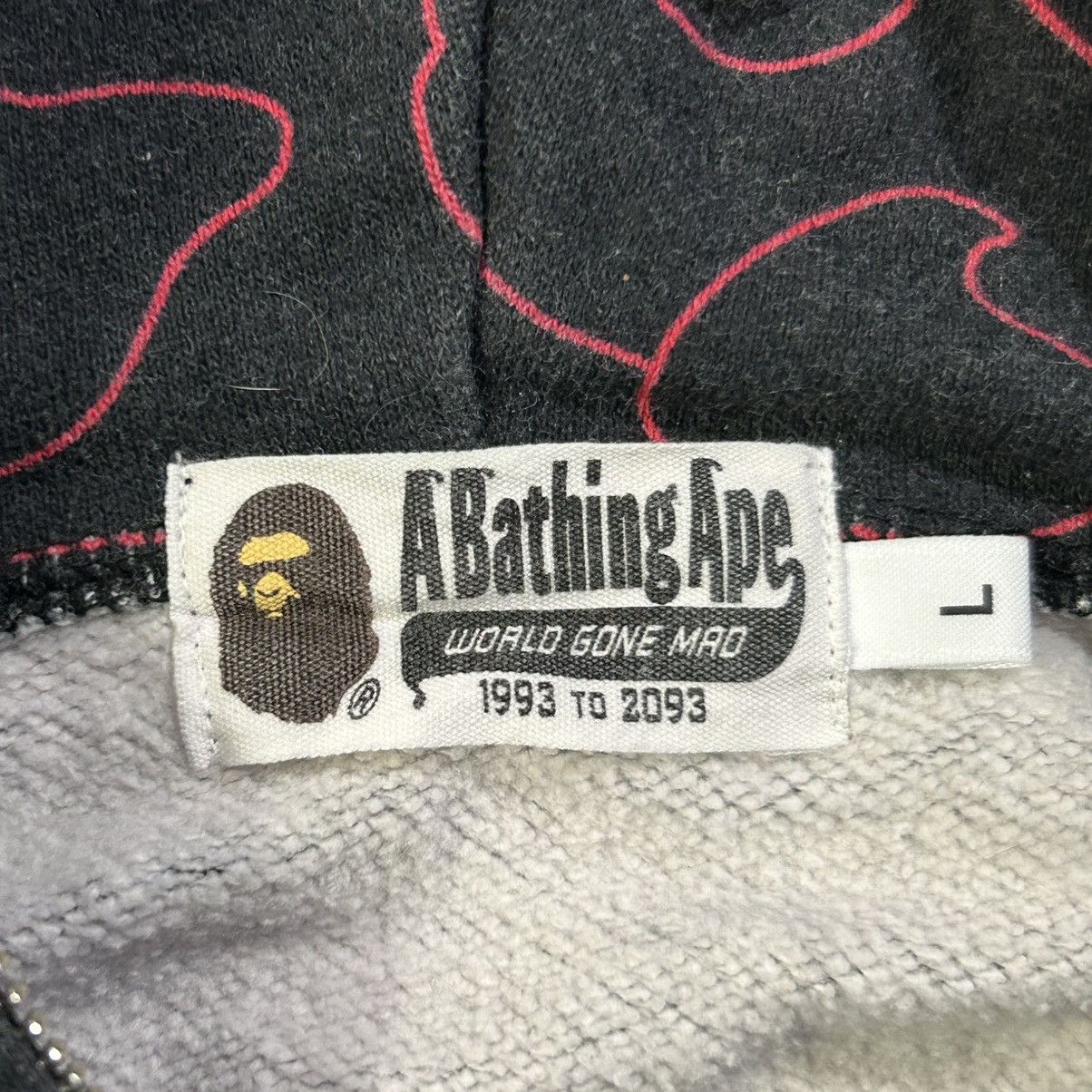 Bape BAPE Pencil Neon Camo Shark Full Zip Hoodie Size US L / EU 52-54 / 3 - 8 Thumbnail
