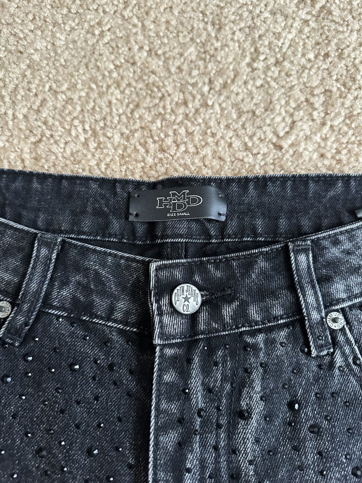 HMDD HMDD Black Crystal Billie Jean Shorts (C2G Jort) Size Small Size US 30 / EU 46 - 3 Thumbnail
