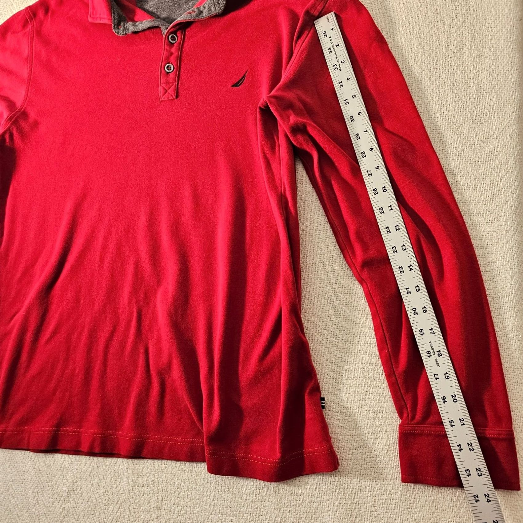 Nautica Nautica Polo Shirt Men’s A Bit Trimmer Long Sleeve Red Size L Regular Classic Polo Shirt Golf Brand Nautica Size US L / EU 52-54 / 3 - 7 Thumbnail