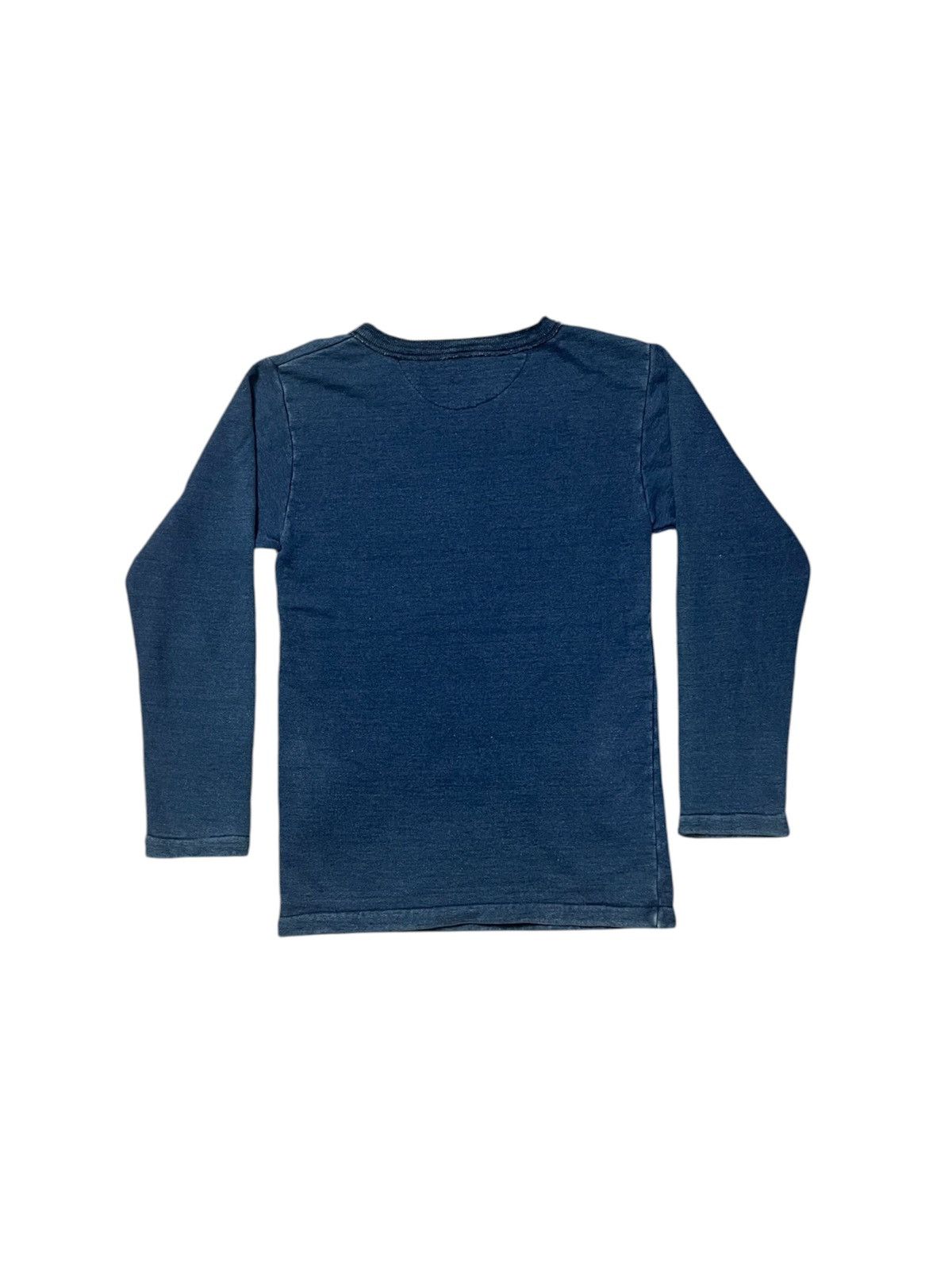 45rpm 90s 45RPM SWEATSHIRT LONG SLEEVE INDIGO DYE V-NECK Size US S / EU 44-46 / 1 - 2 Thumbnail