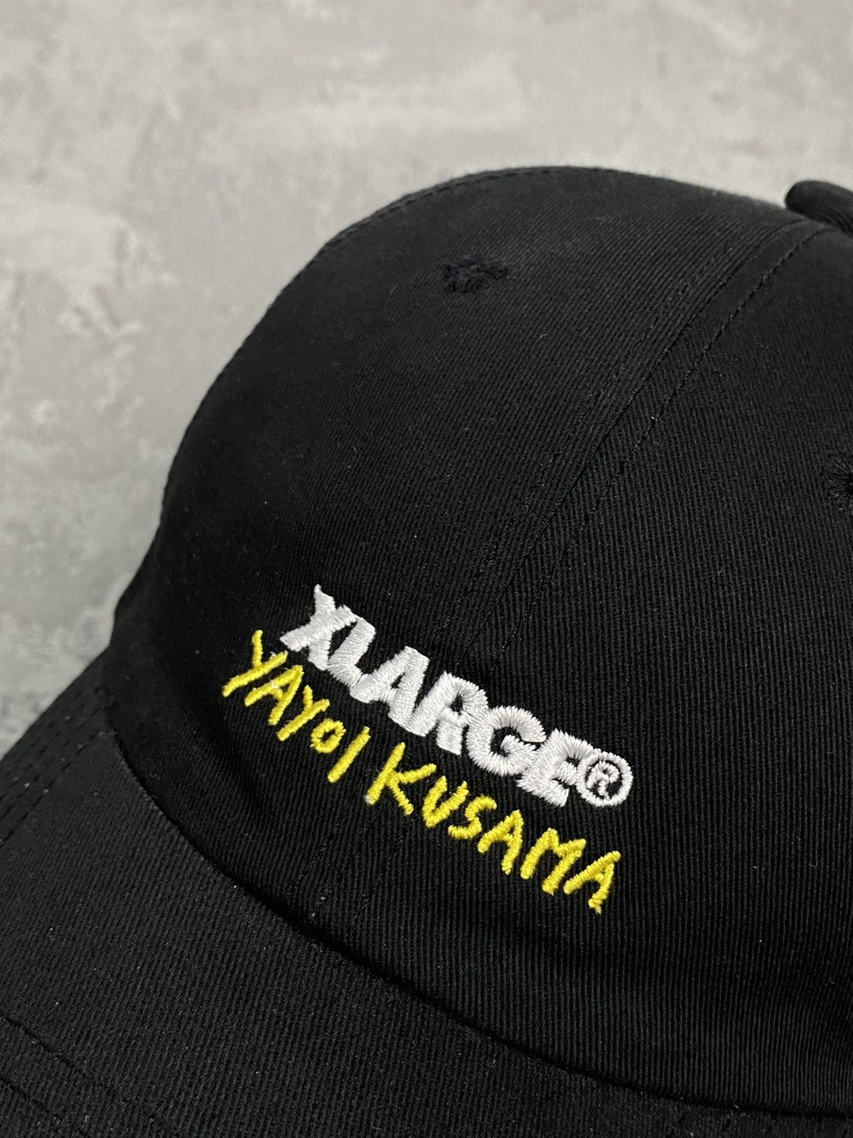 Xlarge × Yayoi Kusama XLarge - Yayoi Kusama Black 6panel hat Size ONE SIZE - 2 Thumbnail