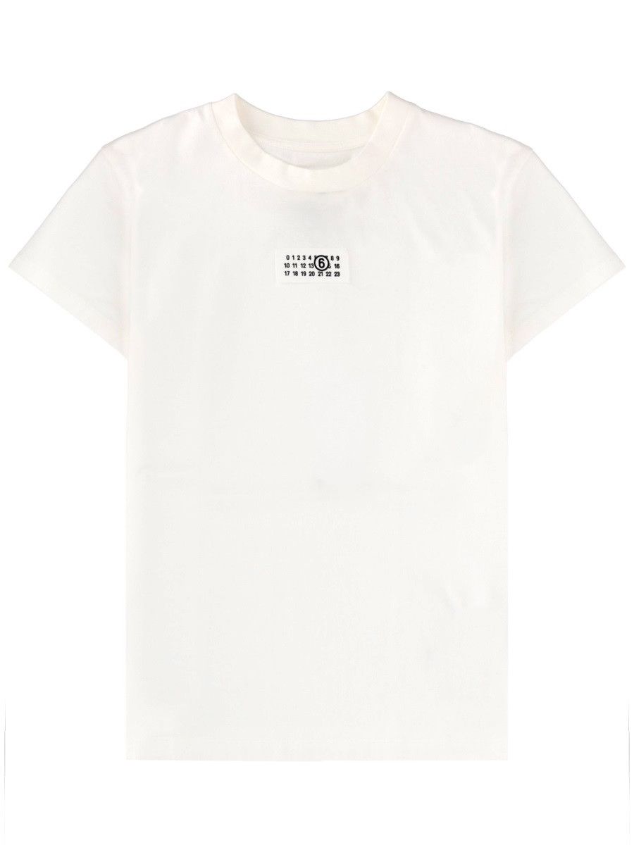 MM6 MM6 T-SHIRT WITH LOGO - WHITE Size M / US 6-8 / IT 42-44 - 1 Thumbnail