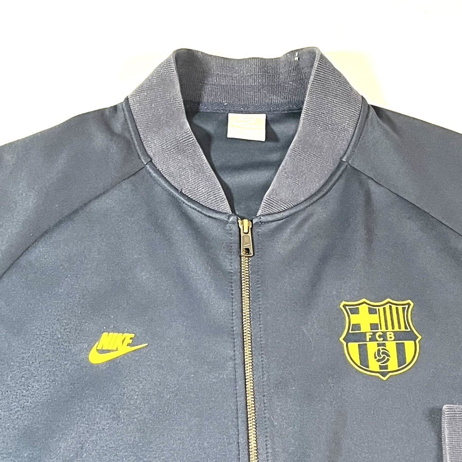 Nike 2000’s Nike FC Barcelona Soccer Track Jacket XXL Navy Size US XL / EU 56 / 4 - 6 Thumbnail