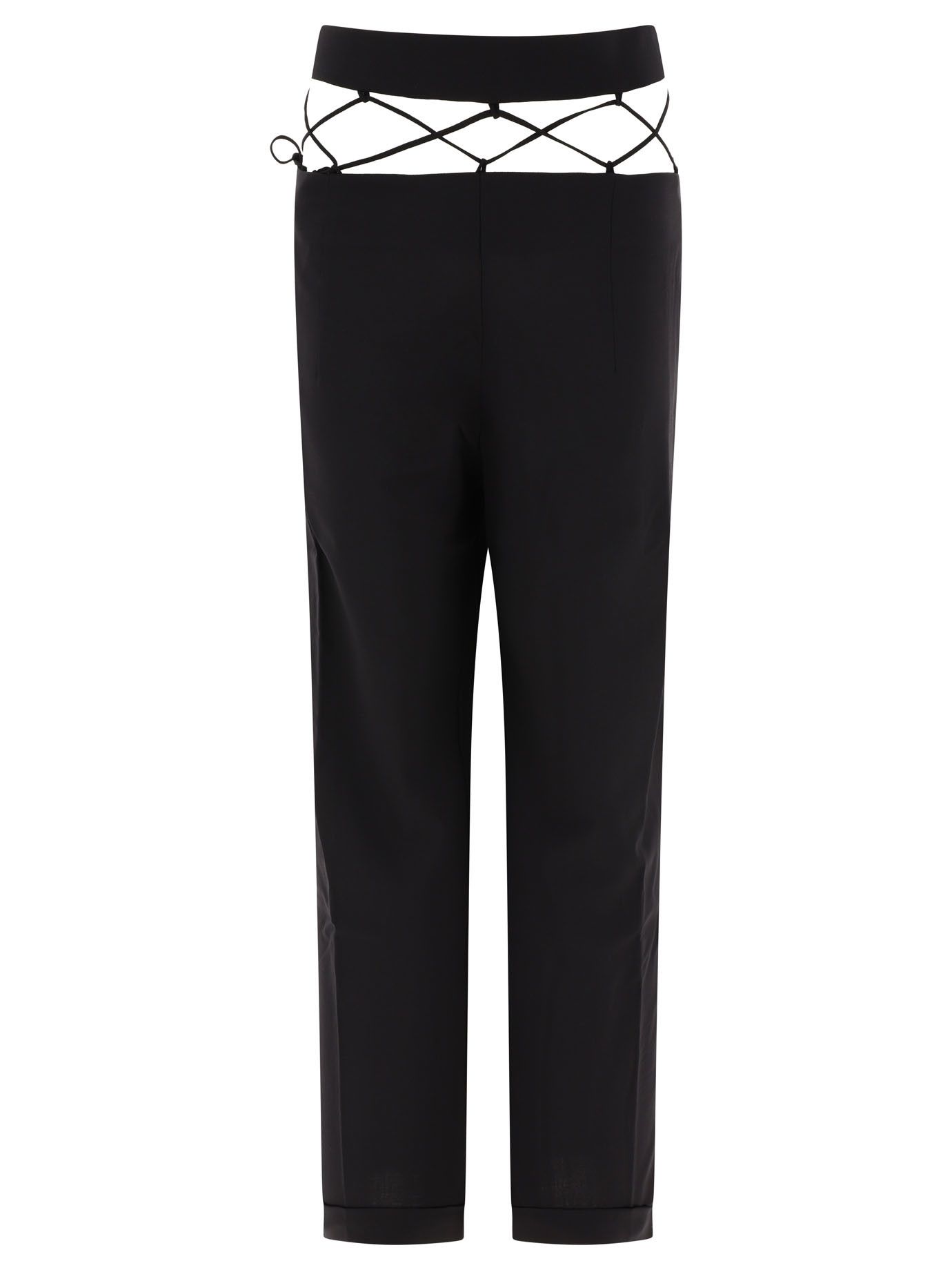 【関税込み】Tailored trousers with laced waistband Tailored Trousers With Laced Waistband
