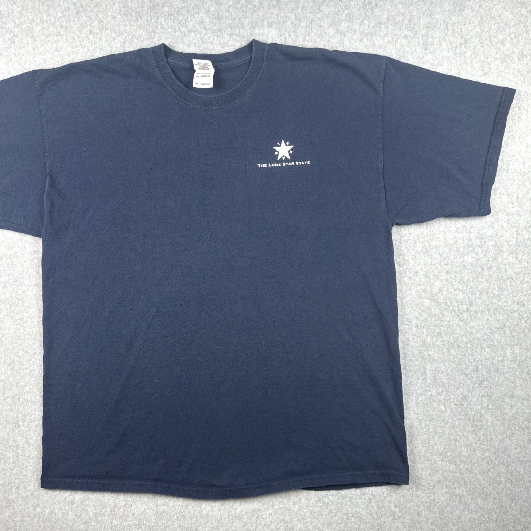 Gildan VINTAGE Gildan T Shirt Men 2XL Blue Texas Lone Star State Davey Crockett Quote Short Sleeve Crew Neck Shirt Mens Size US XXL / EU 58 / 5 - 3 Thumbnail