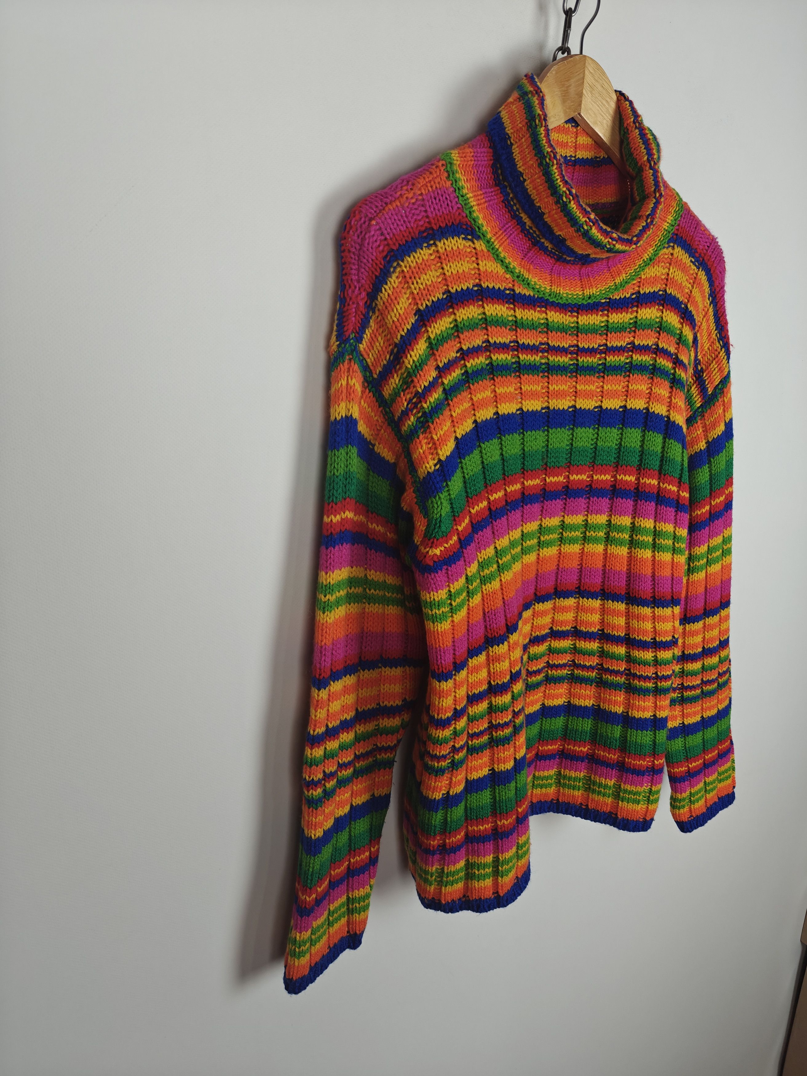 United Colors Of Benetton United Colors Of Benetton Knit Sweater Wool VTG Italy M Size US M / EU 48-50 / 2 - 4 Thumbnail