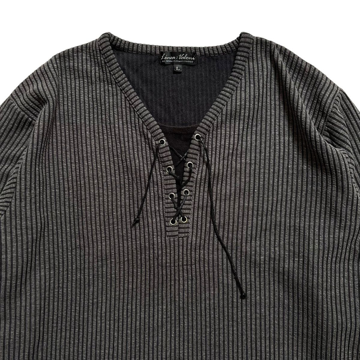 Japanese Brand Japanese-Lace Up Layered Longsleeve Size US L / EU 52-54 / 3 - 2 Thumbnail