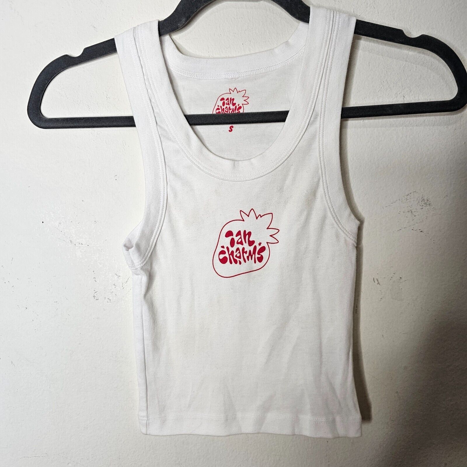 Other Ian Charms White Crop Sleeveless Tank Red Ian Charms Logo S Size S / US 4 / IT 40 - 7 Thumbnail
