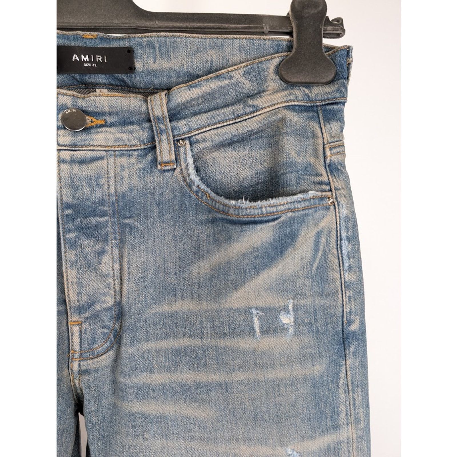 Amiri o1rshd1 Q:3 / Core Applique Jeans in Clay Indigo Size US 36 / EU 52 - 8 Thumbnail