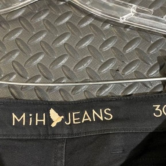 Vintage MIH Jeans Paris Women's Black Slim Leg Mid Rise Cropped Size 30 Stretch Size 30" / US 8 / IT 44 - 3 Thumbnail