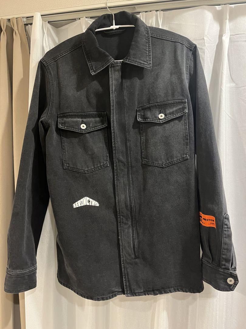 Heron Preston Heron Preston Black Denim Zip-Up Shirt Size US L / EU 52-54 / 3 - 4 Thumbnail