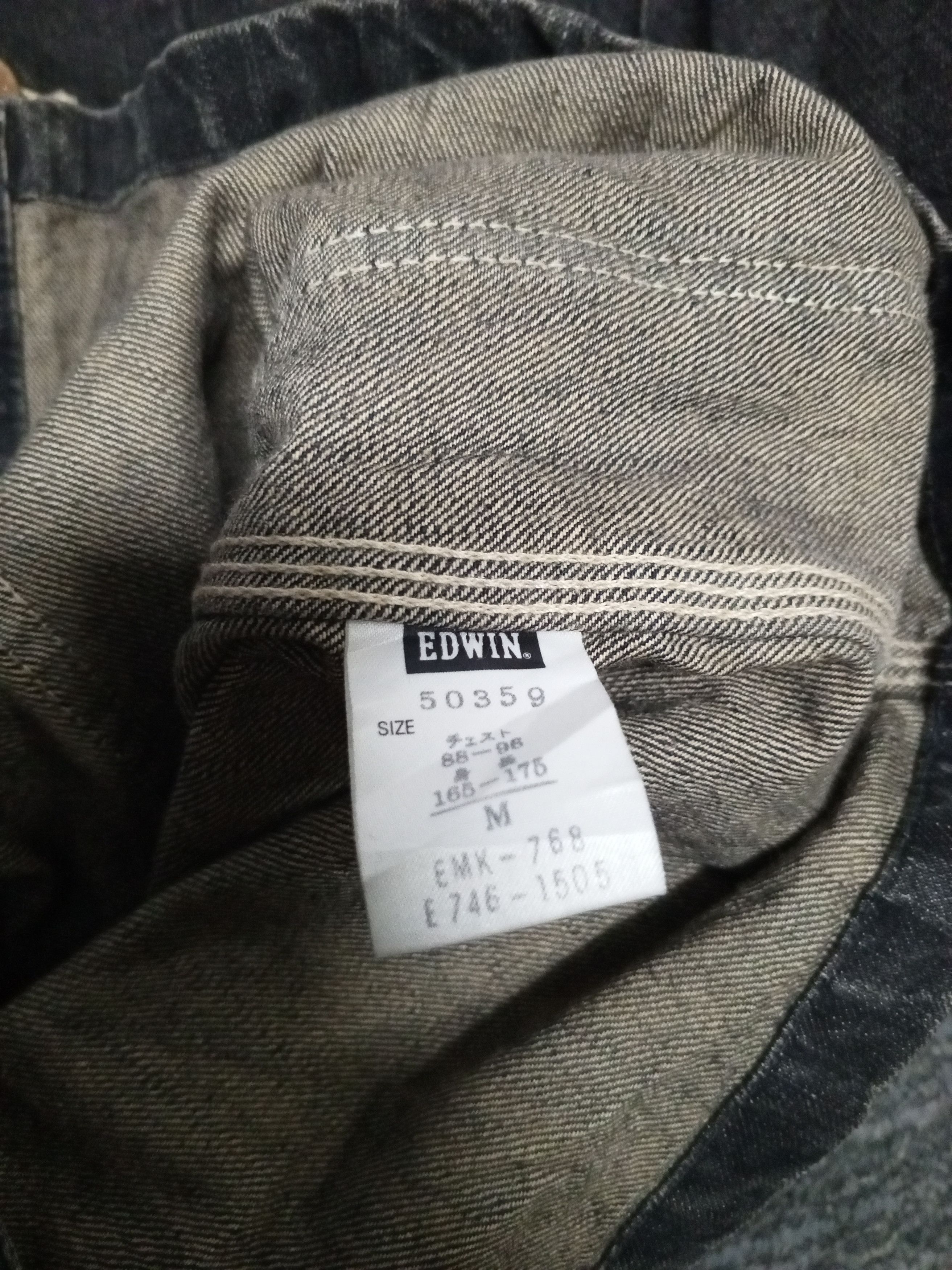Edwin × Vintage VTG EDWIN503 WORK WEAR JACKET DENIM Size US L / EU 52-54 / 3 - 10 Thumbnail