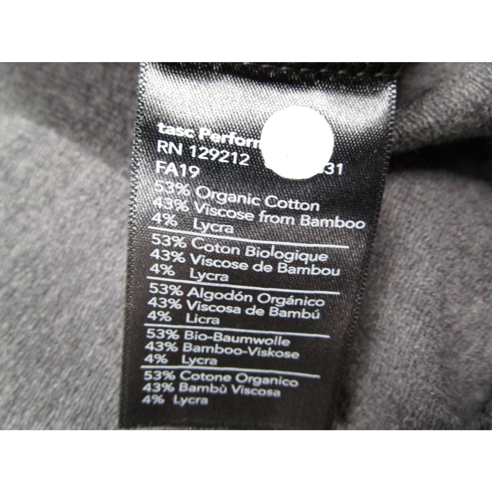 Vintage Tasc Women's Long Sleeve Crew Neck Shirt Extra Large Gray Organic Bamboo Blend Size XL / US 12-14 / IT 48-50 - 4 Thumbnail