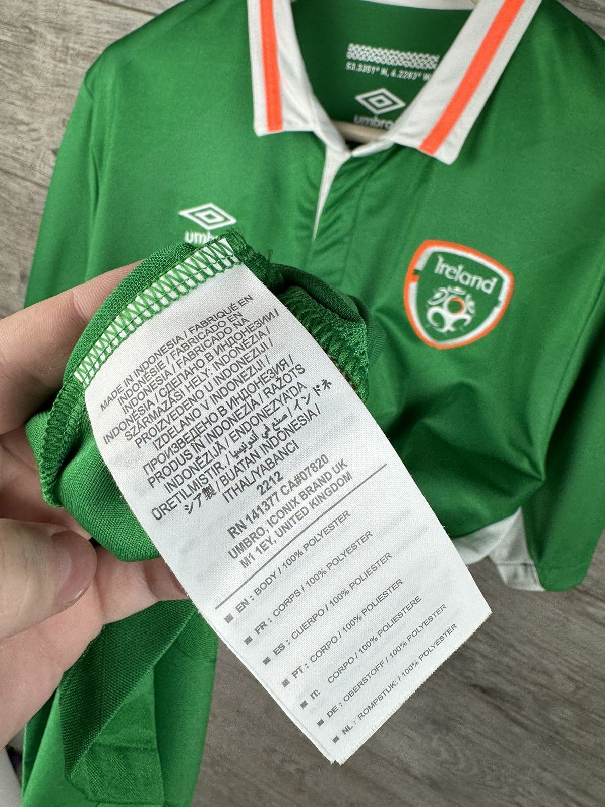 Umbro Ireland soccer jersey size XXL