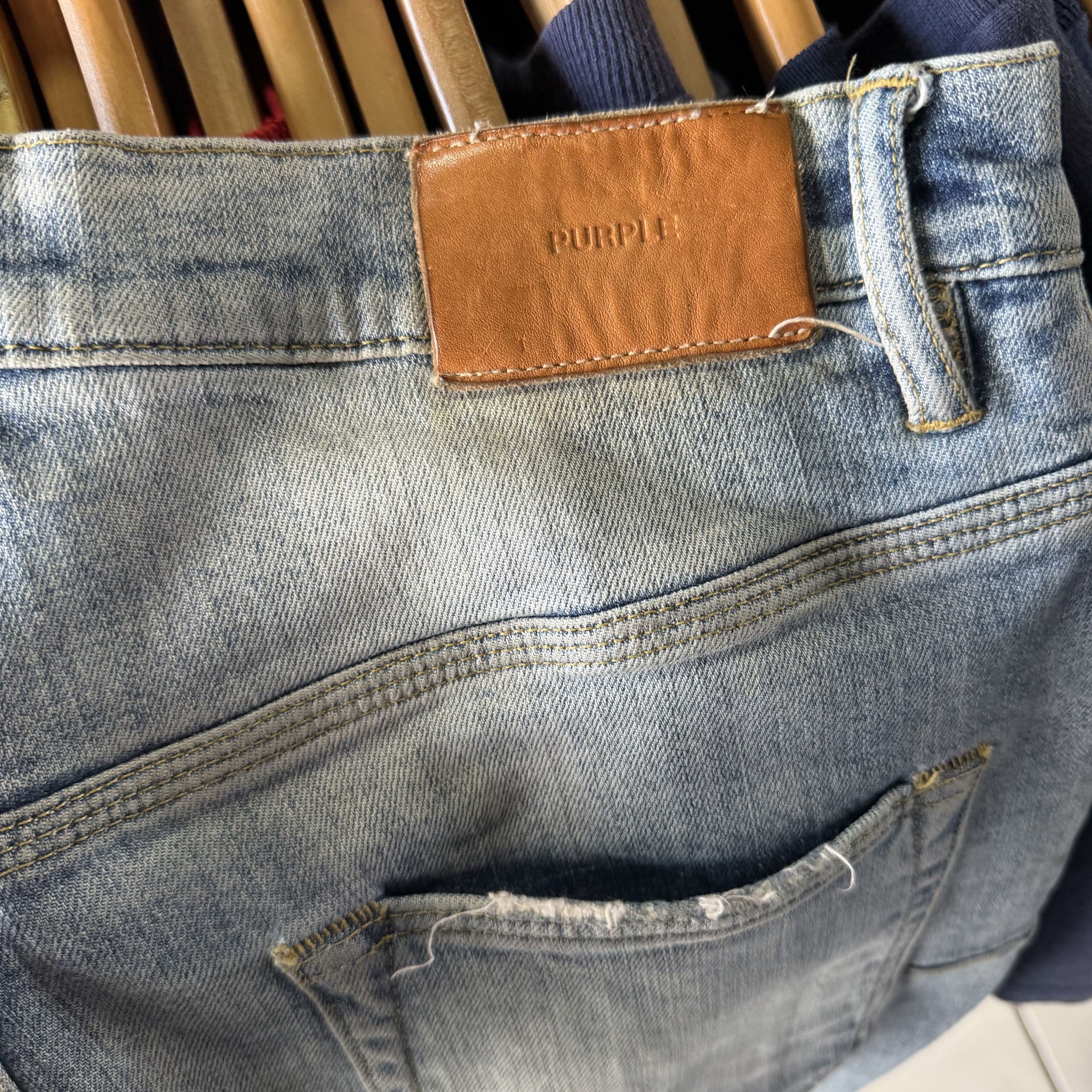 Purple Brand Purple Brand Jeans Mens 31x32 Blue P002 Skinny Fit Size US 31 - 8 Thumbnail